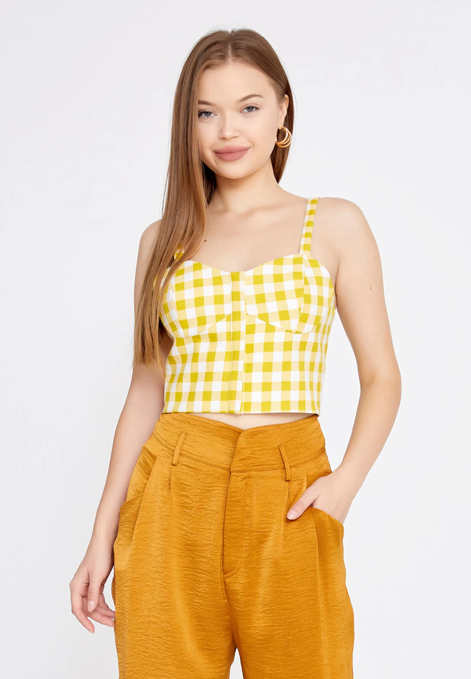 Sleeveless Geometric Regular Blouse ber20y4120 - Image 5
