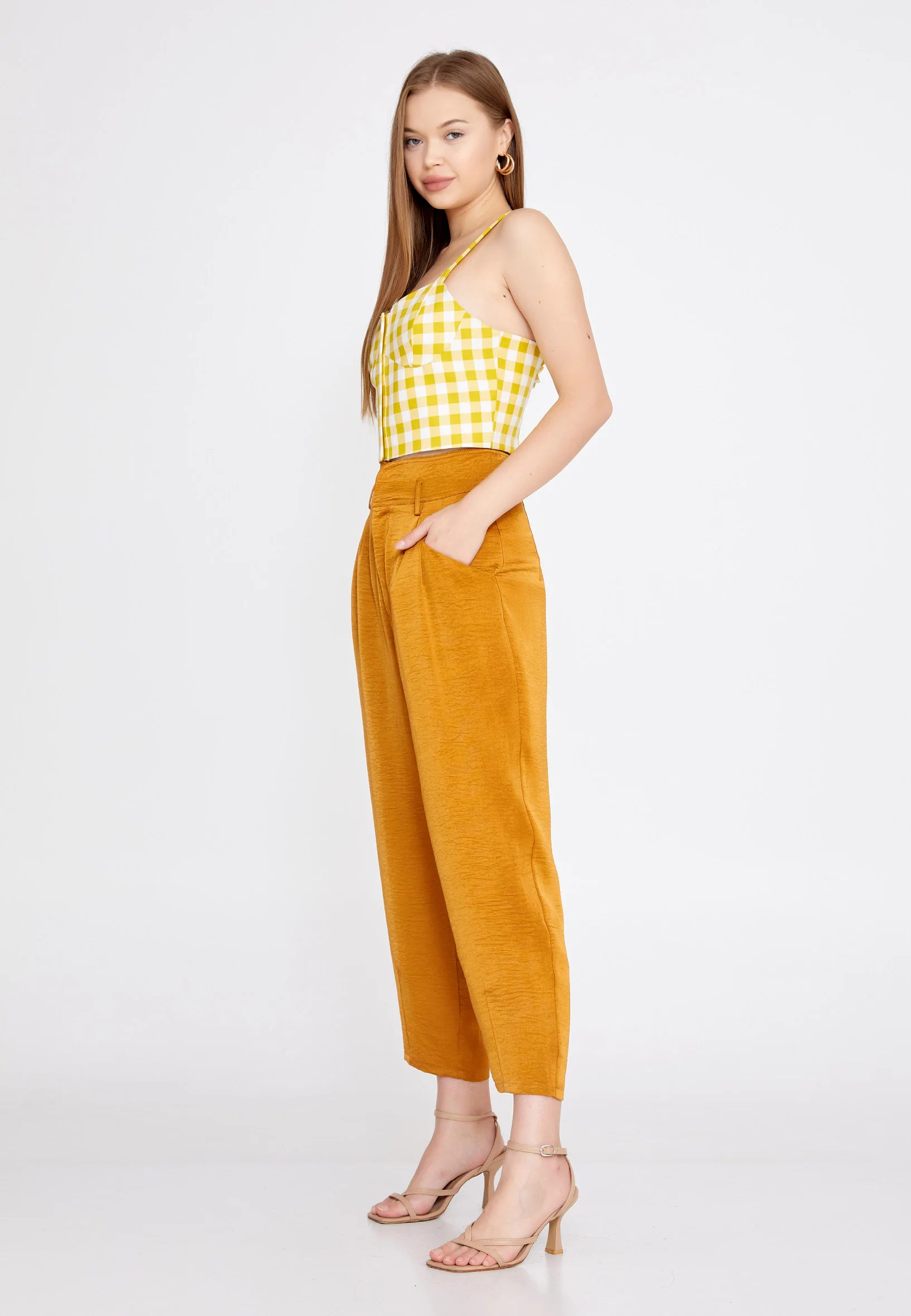 Sleeveless Geometric Regular Blouse ber20y4120 - Image 8