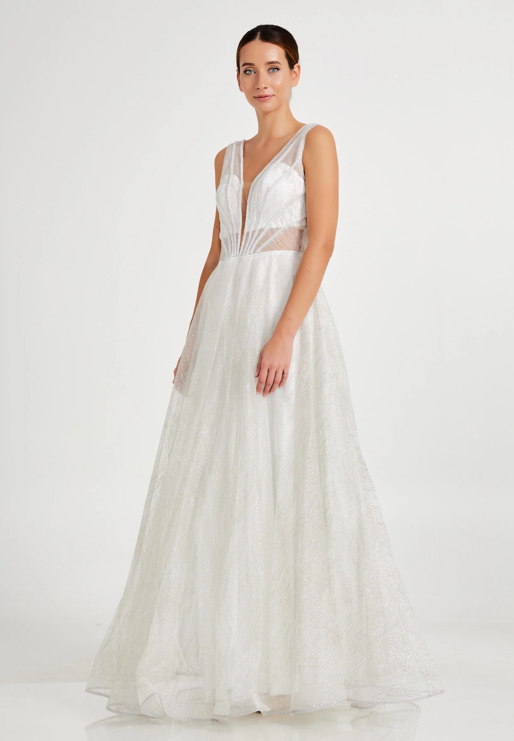 Sleeveless Maxi Chiffon A - Line Regular Prom Dress frc00625 - Image 3