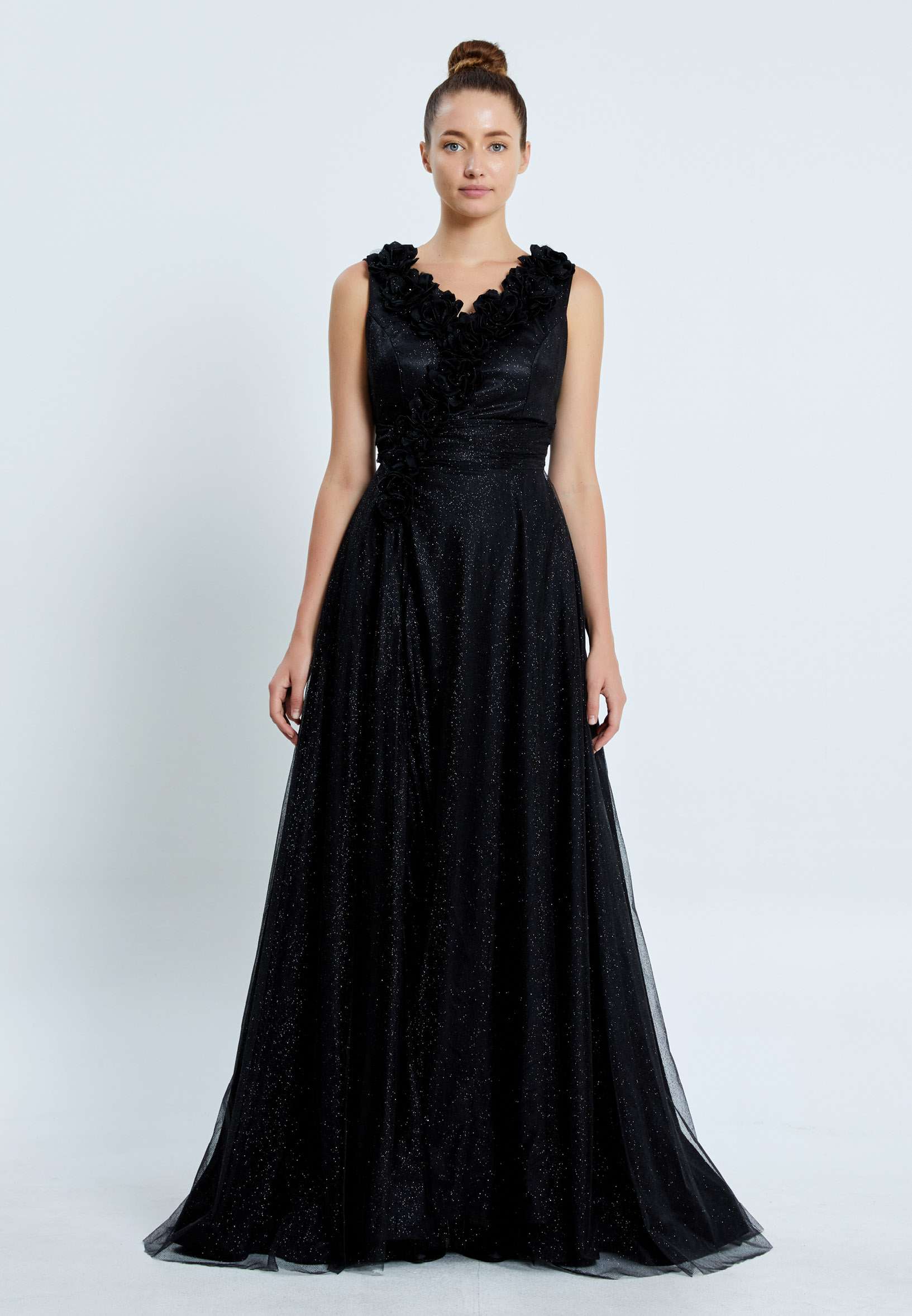 Sleeveless Maxi Chiffon A - Line Regular Prom Dress pnl7027