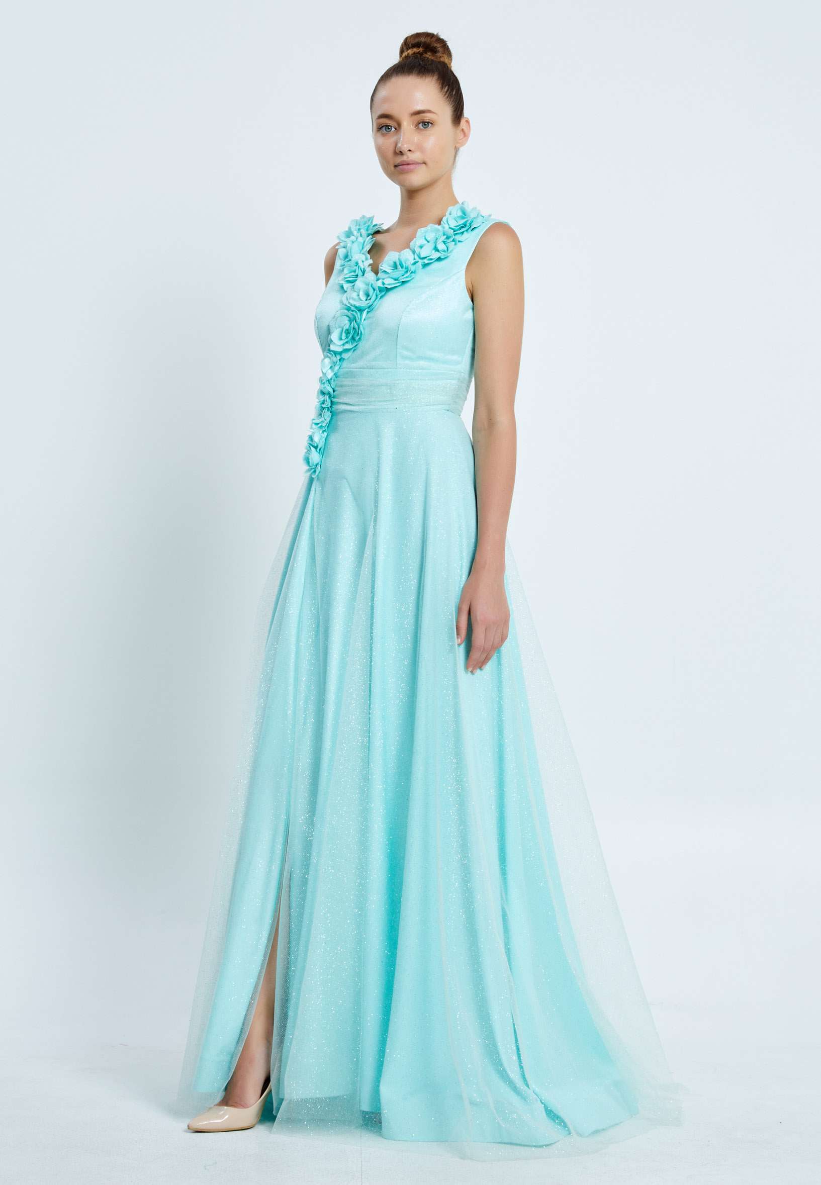 Sleeveless Maxi Chiffon A - Line Regular Prom Dress pnl7027 - Image 15