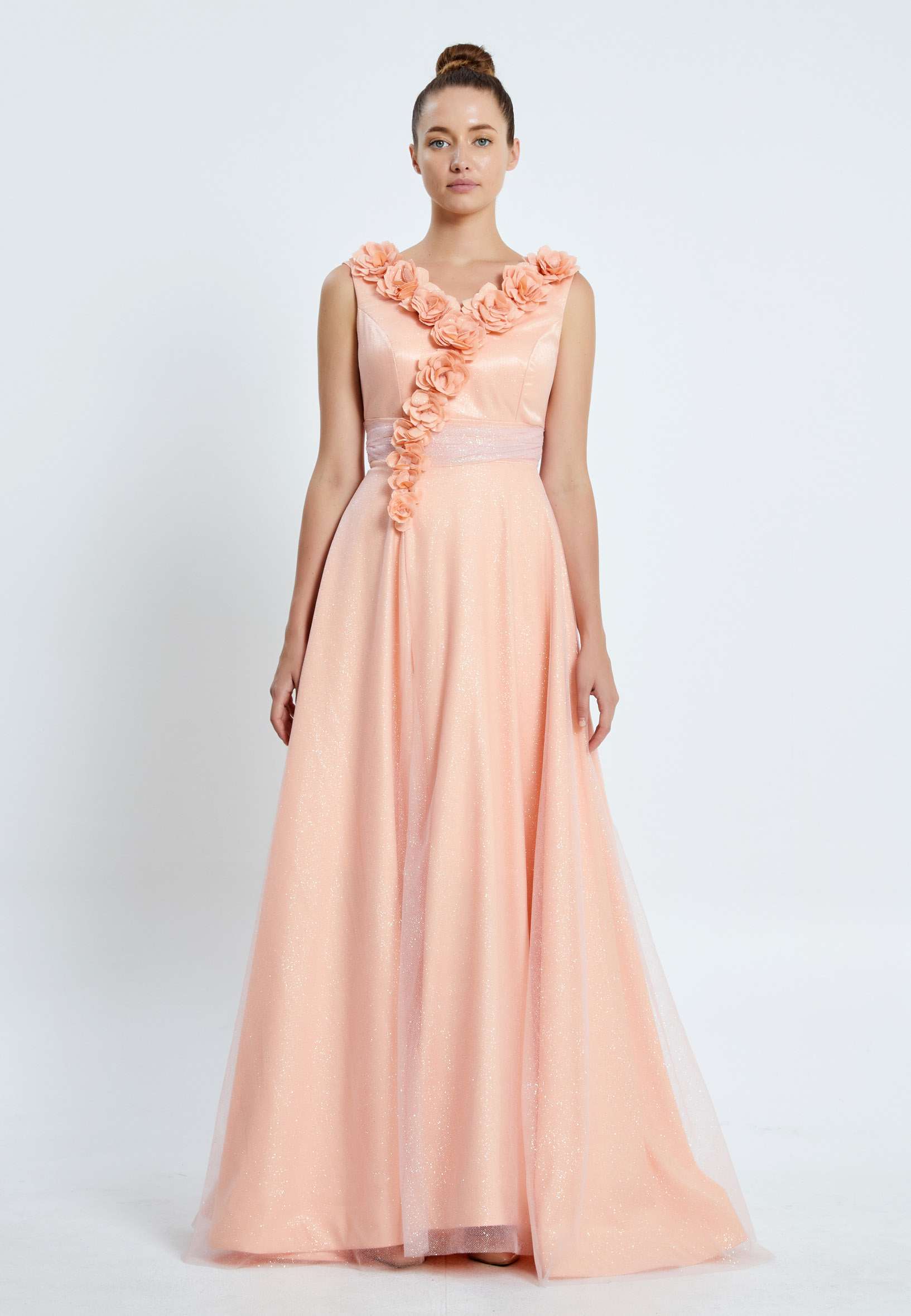 Sleeveless Maxi Chiffon A - Line Regular Prom Dress pnl7027 - Image 21