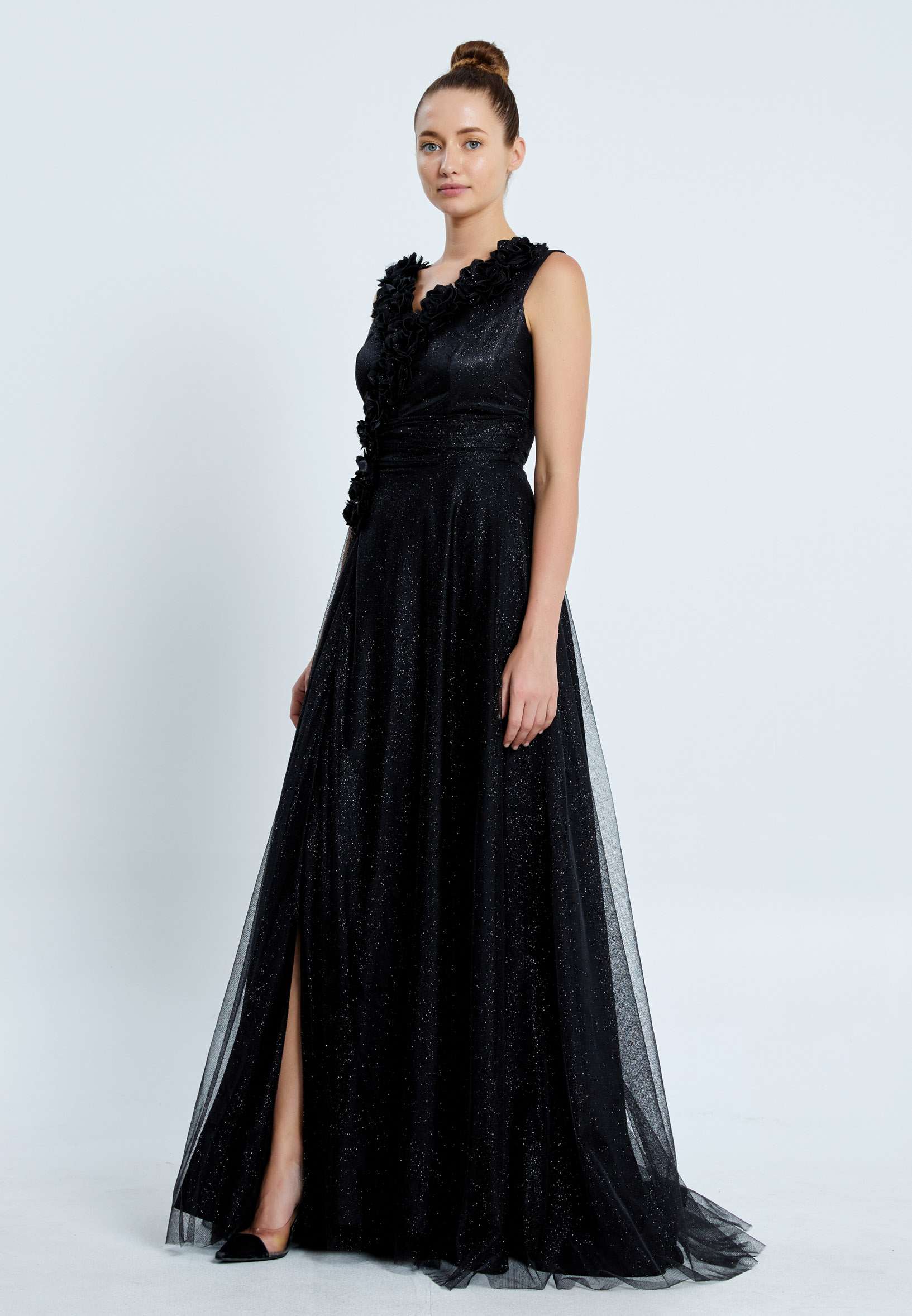 Sleeveless Maxi Chiffon A - Line Regular Prom Dress pnl7027 - Image 3
