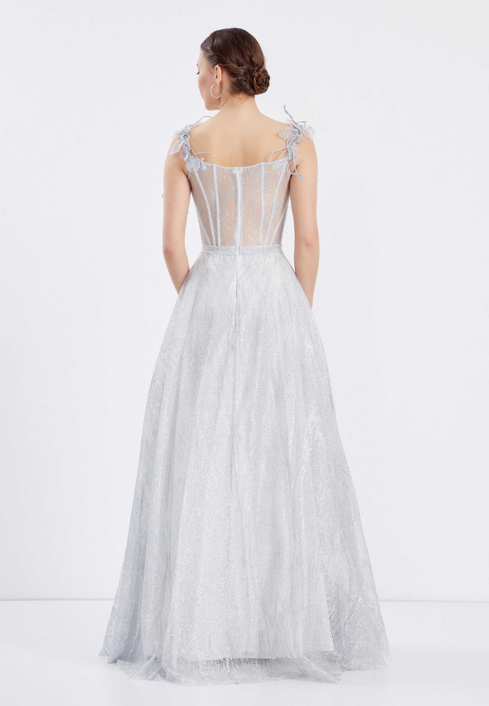 Sleeveless Maxi Chiffon A - Line Regular Prom Dress ppl00583 - Image 2