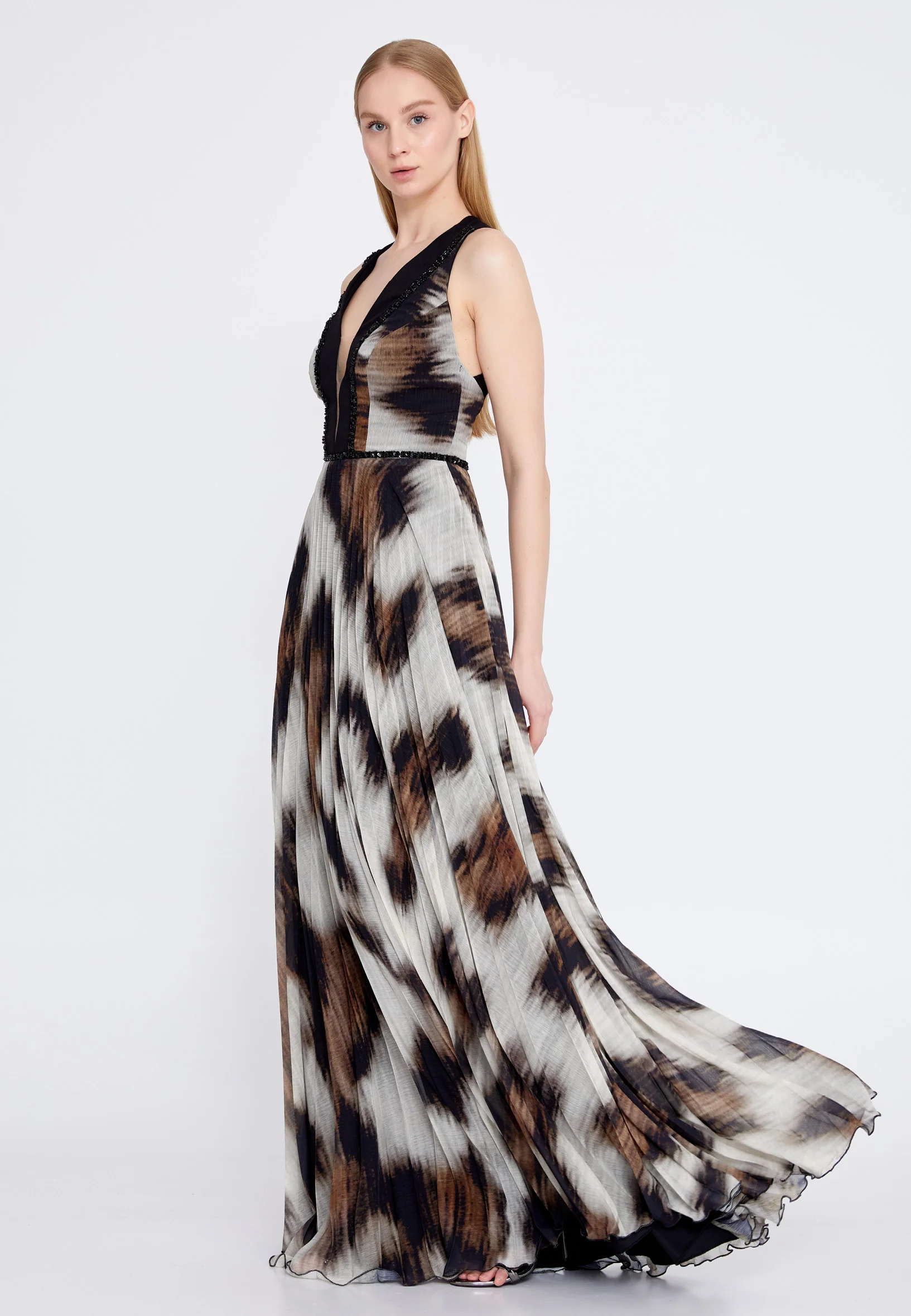 Sleeveless Maxi Chiffon A - Line Regular Wedding Guest Dress omn461 - Image 11