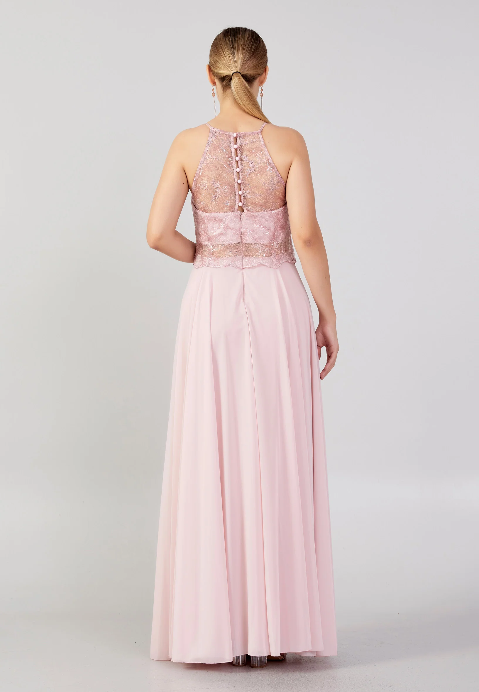 Sleeveless Maxi Chiffon Column Plus Size Wedding Guest Dress drd3090-1 - Image 14