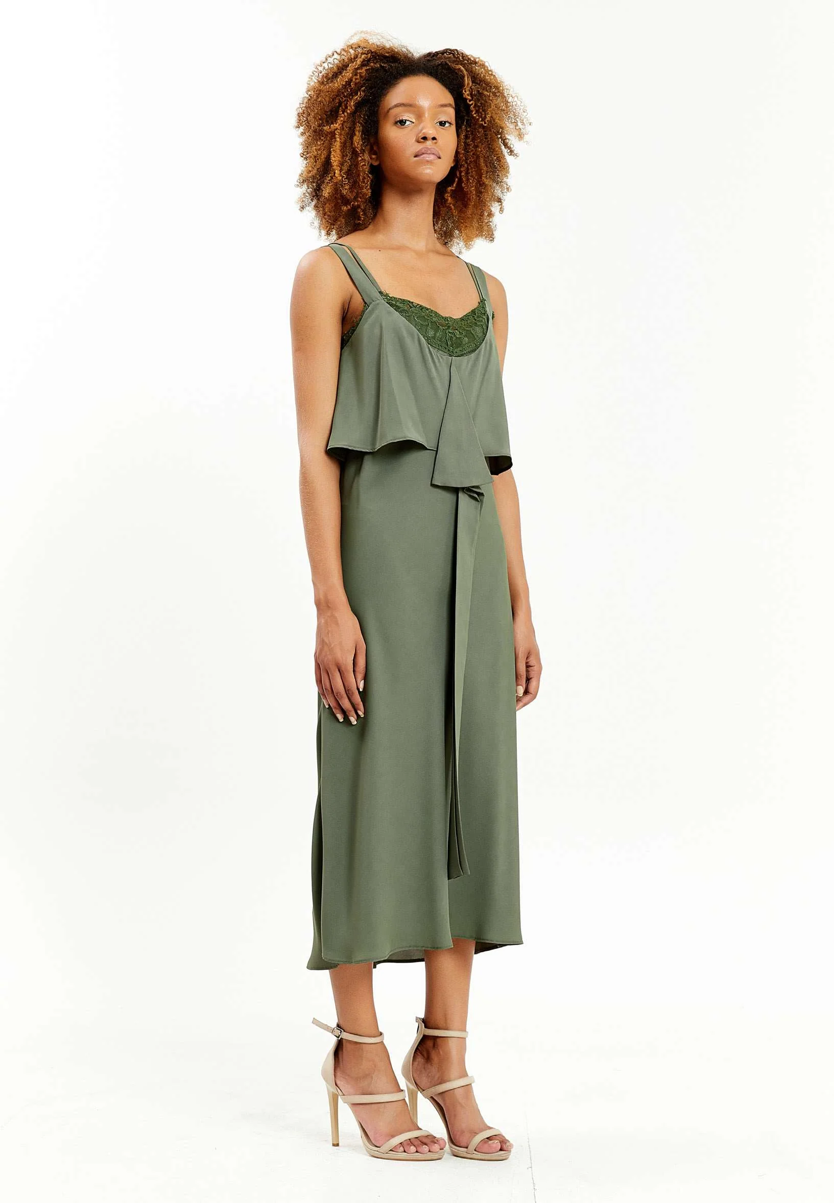 Sleeveless Maxi Chiffon Column Regular Casual Dress kmy40403 - Image 7