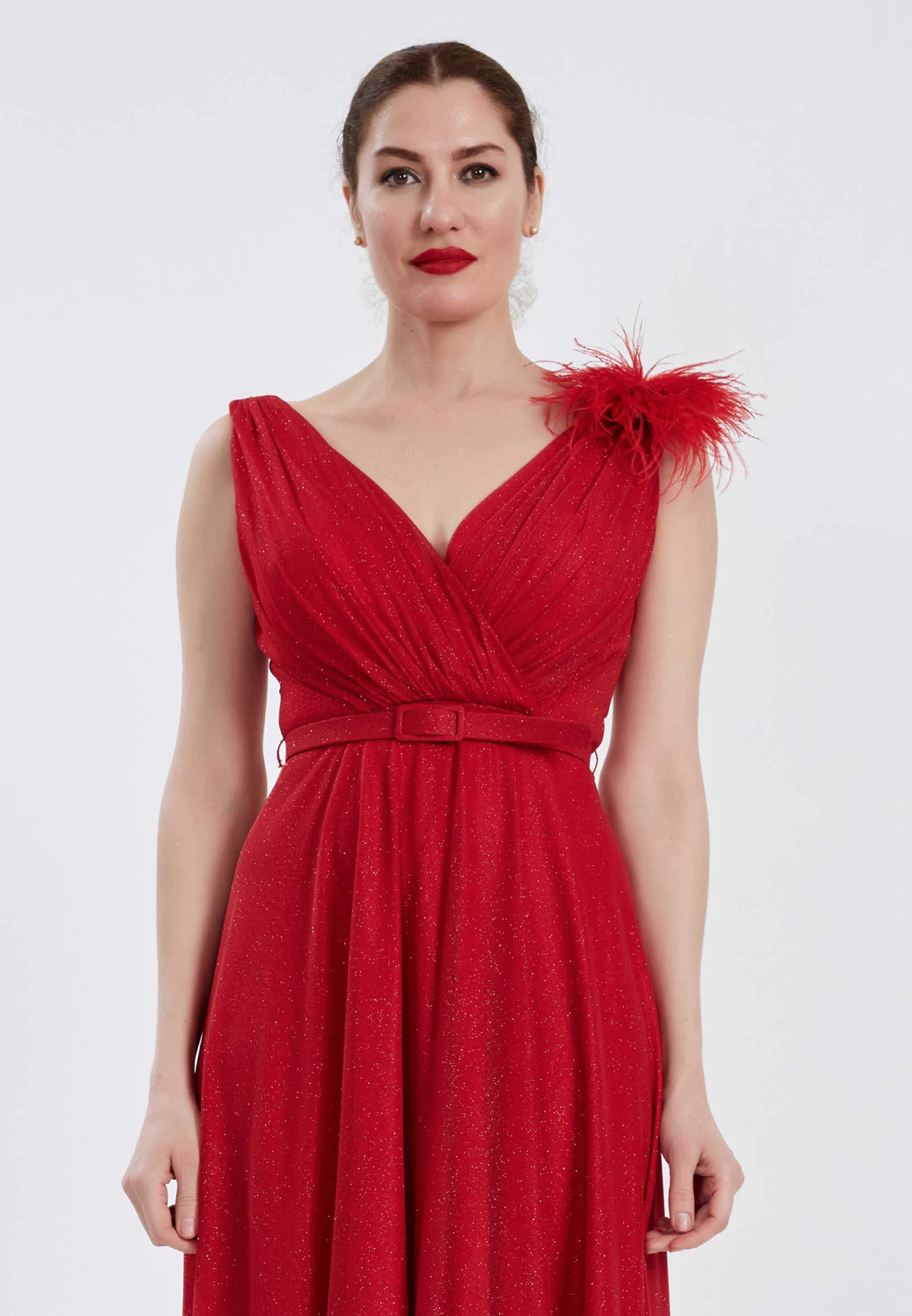Sleeveless Maxi Chiffon Column Regular Wedding Guest Dress brq1012 - Image 8