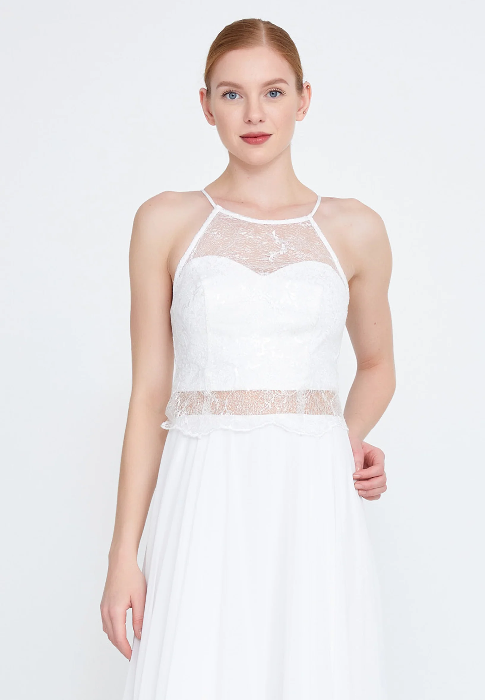 Sleeveless Maxi Chiffon Column Regular Wedding Guest Dress drd3090 - Image 20