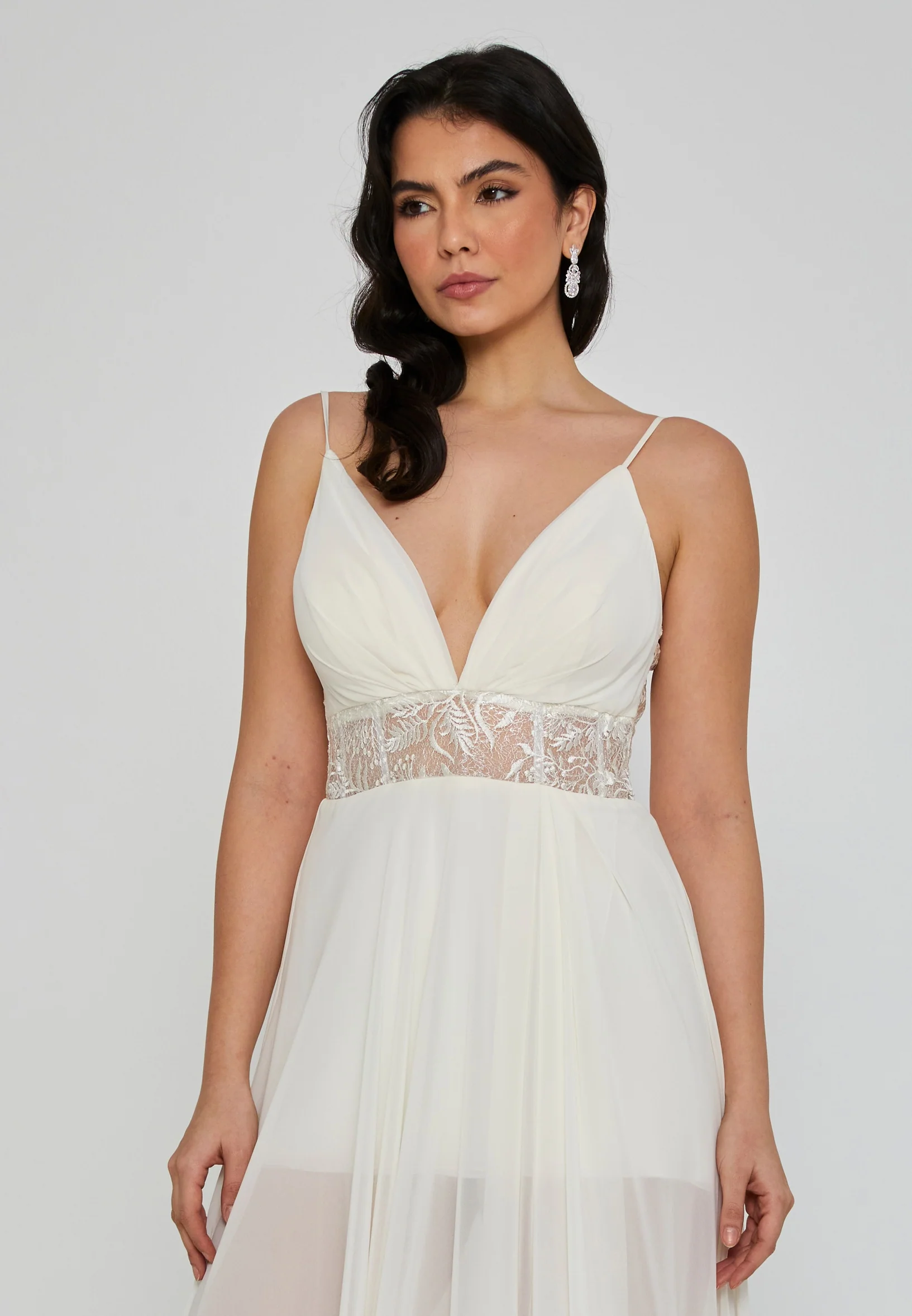 Sleeveless Maxi Chiffon Regular Wedding Dress mxg56944 - Image 7
