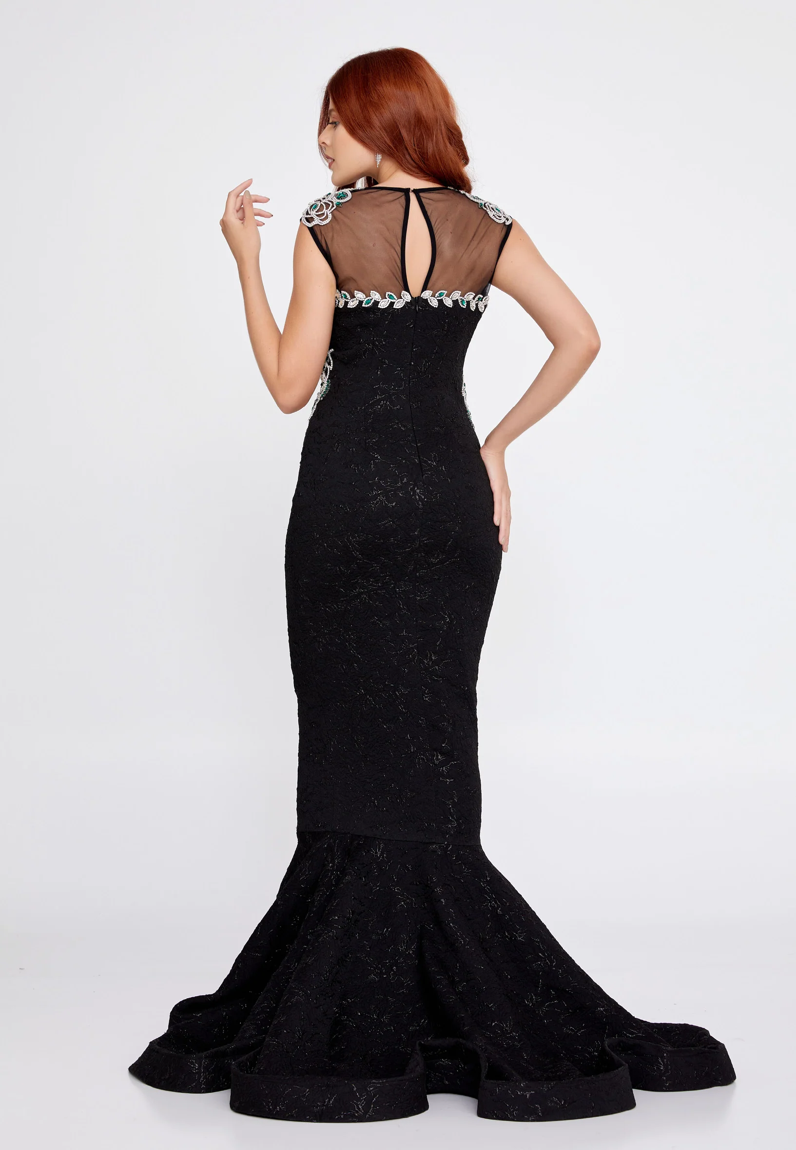 Sleeveless Maxi Crepe Mermaid Regular Wedding Guest Dress mtn2297 - Image 2
