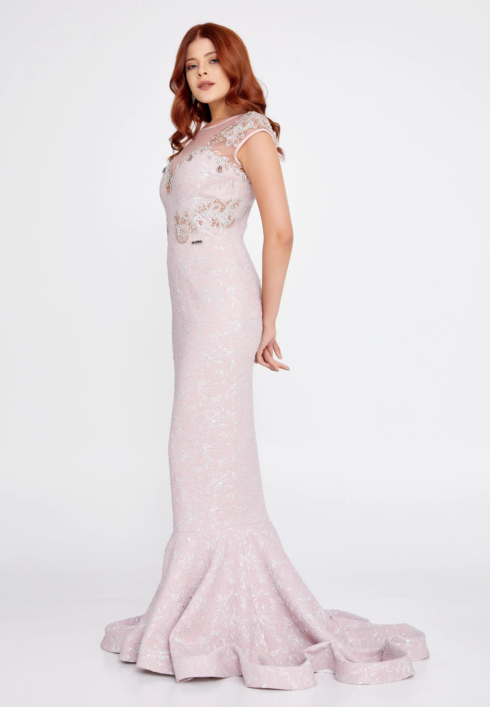 Sleeveless Maxi Crepe Mermaid Regular Wedding Guest Dress mtn2297 - Image 8