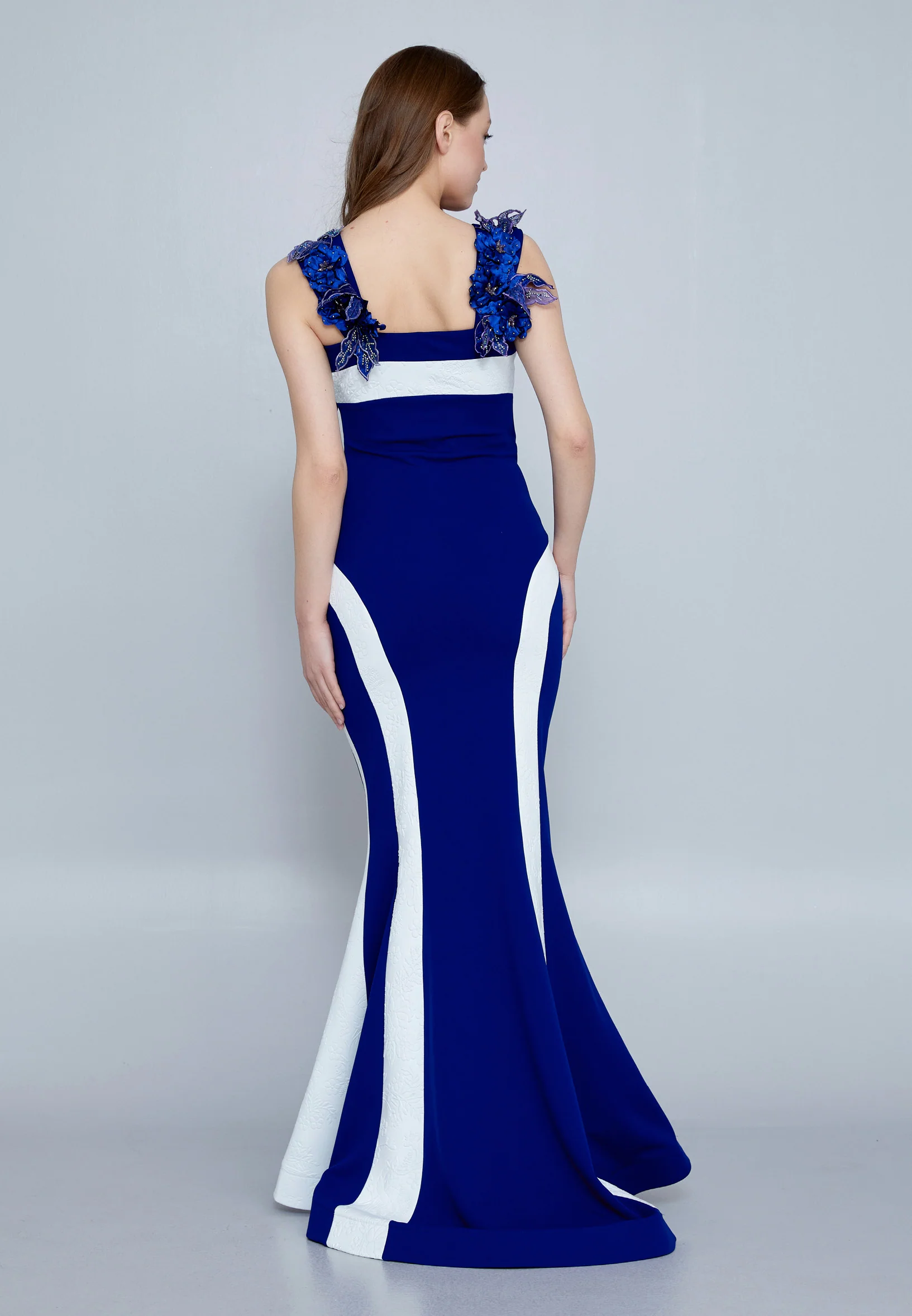 Sleeveless Maxi Crepe Mermaid Regular Wedding Guest Dress mtn88121 - Image 10