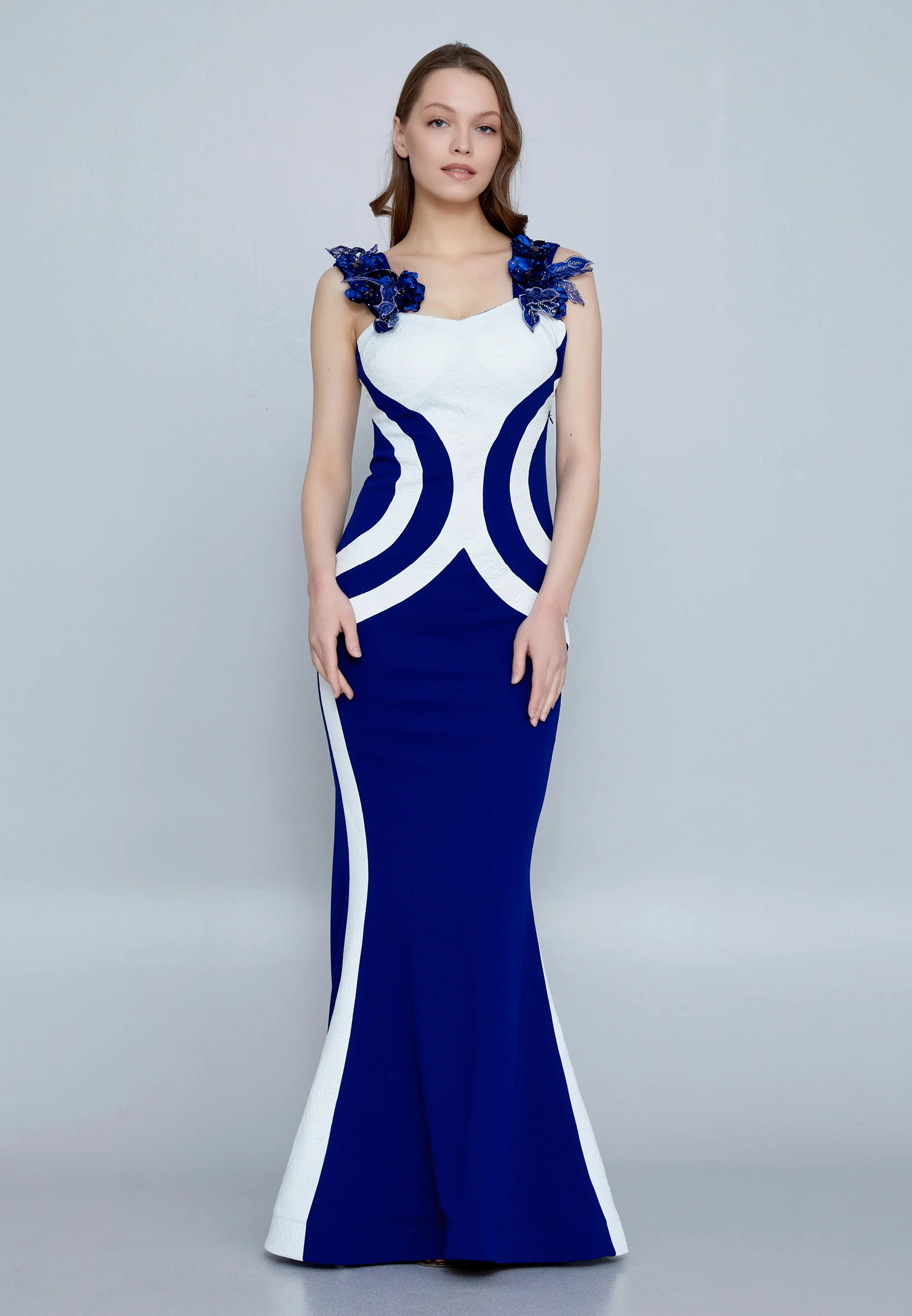 Sleeveless Maxi Crepe Mermaid Regular Wedding Guest Dress mtn88121 - Image 9