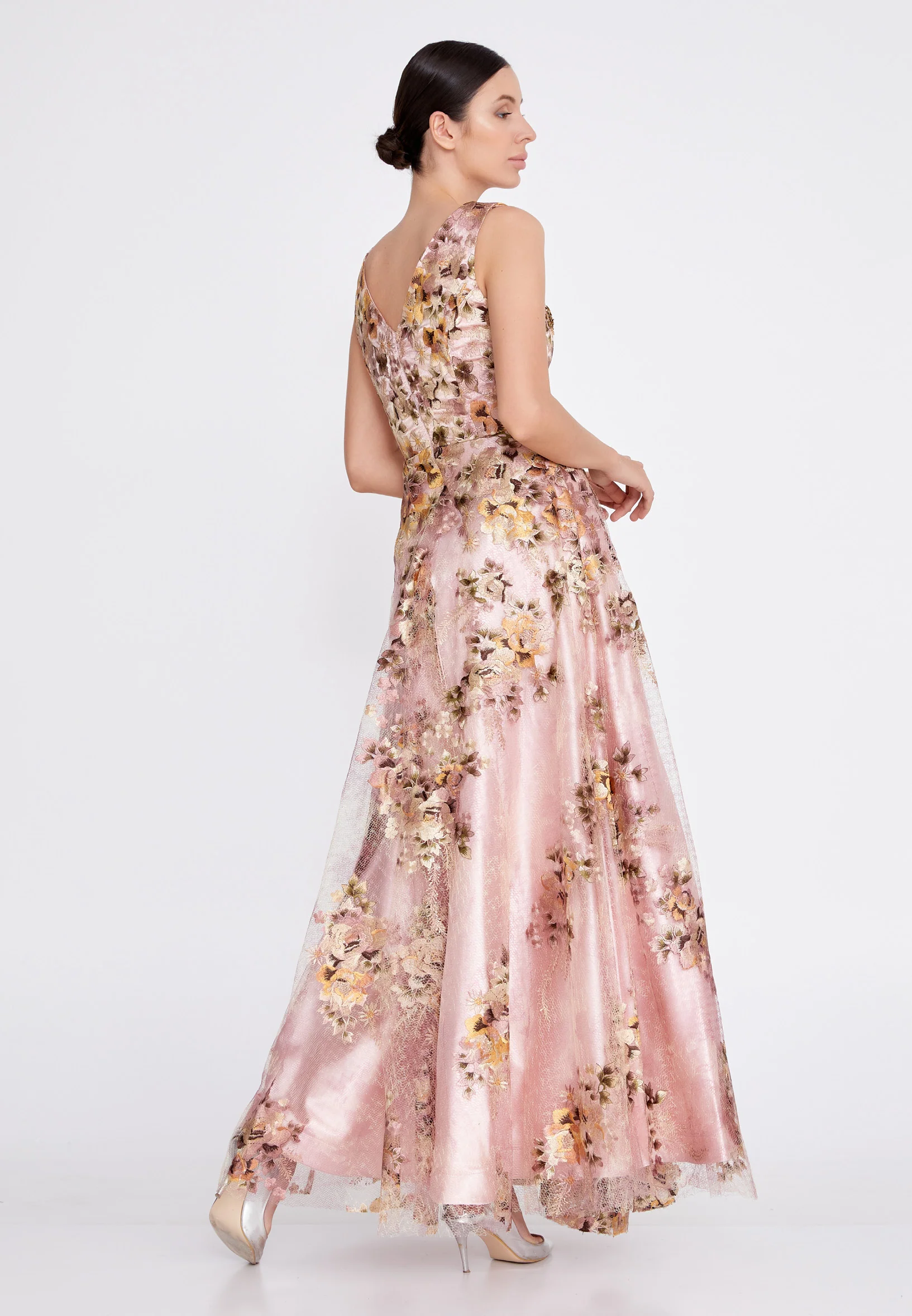 Sleeveless Maxi Lace A - Line Regular Prom Dress ons000-112 - Image 10