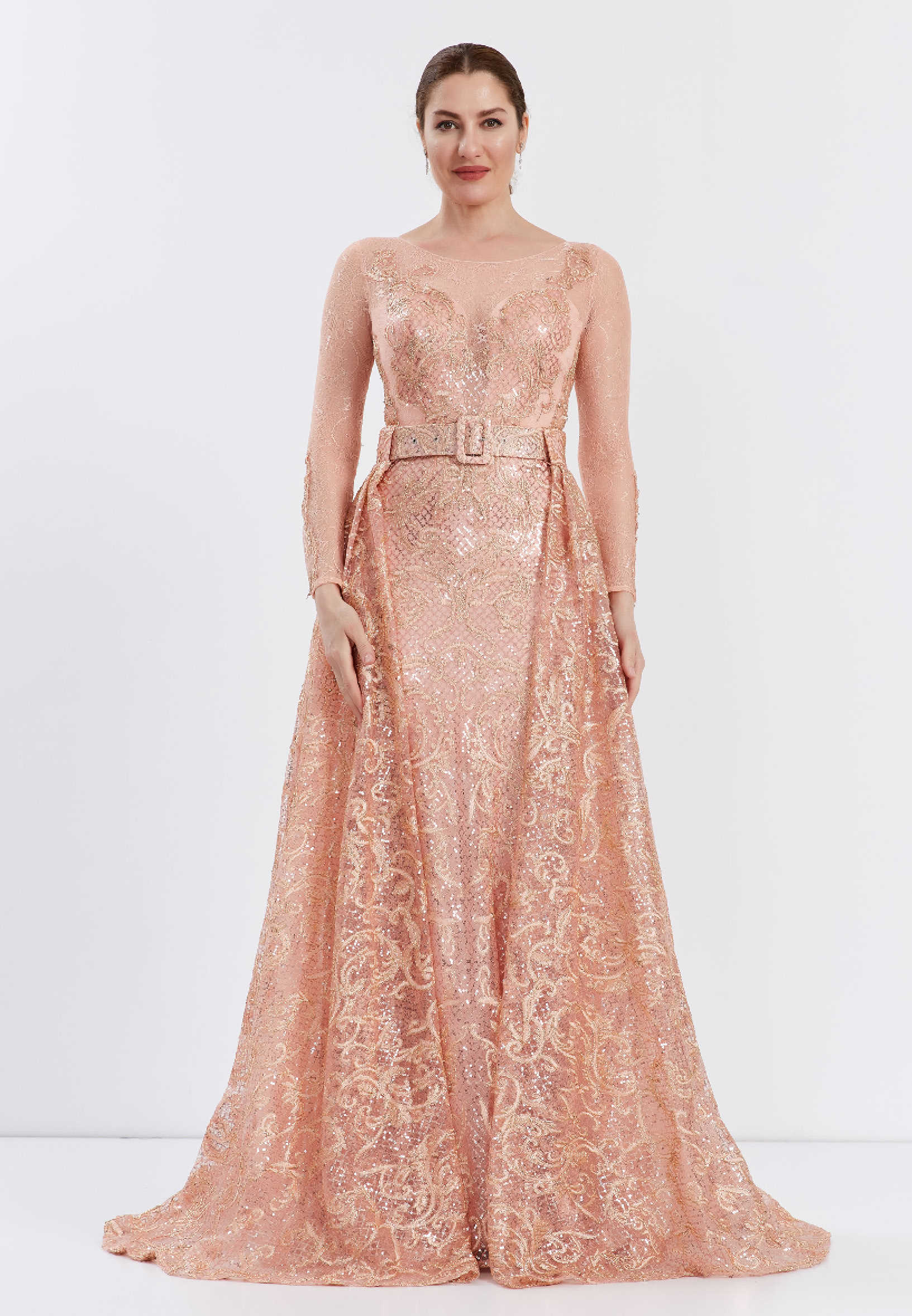 Sleeveless Maxi Lace Gown Regular Prom Dress ppl00631