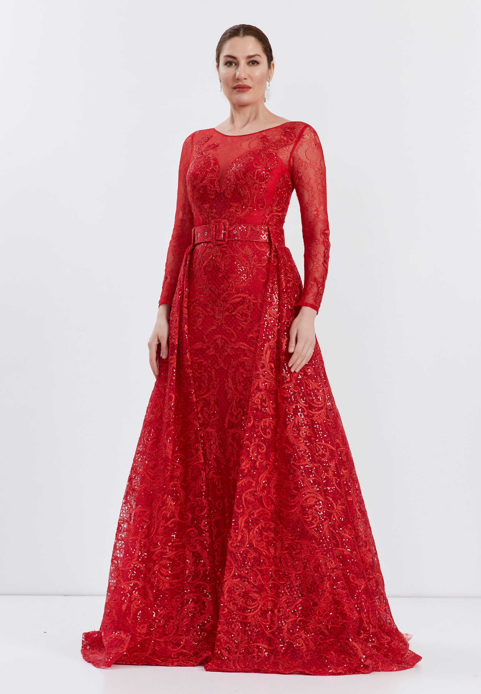Sleeveless Maxi Lace Gown Regular Prom Dress ppl00631 - Image 11