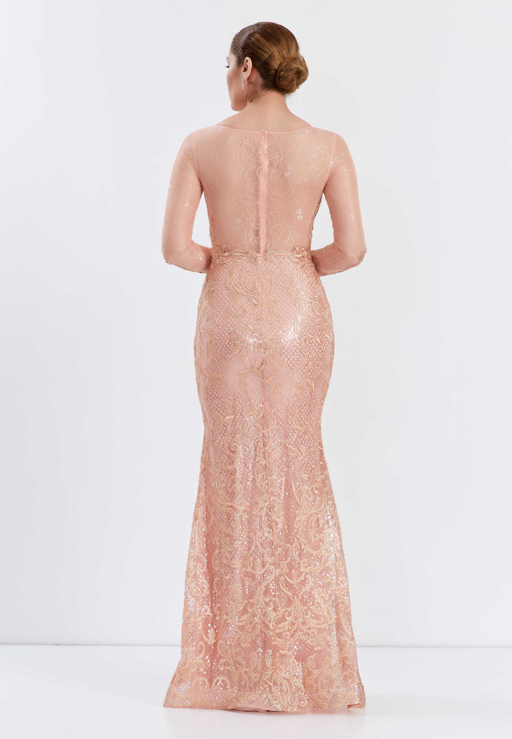 Sleeveless Maxi Lace Gown Regular Prom Dress ppl00631 - Image 2