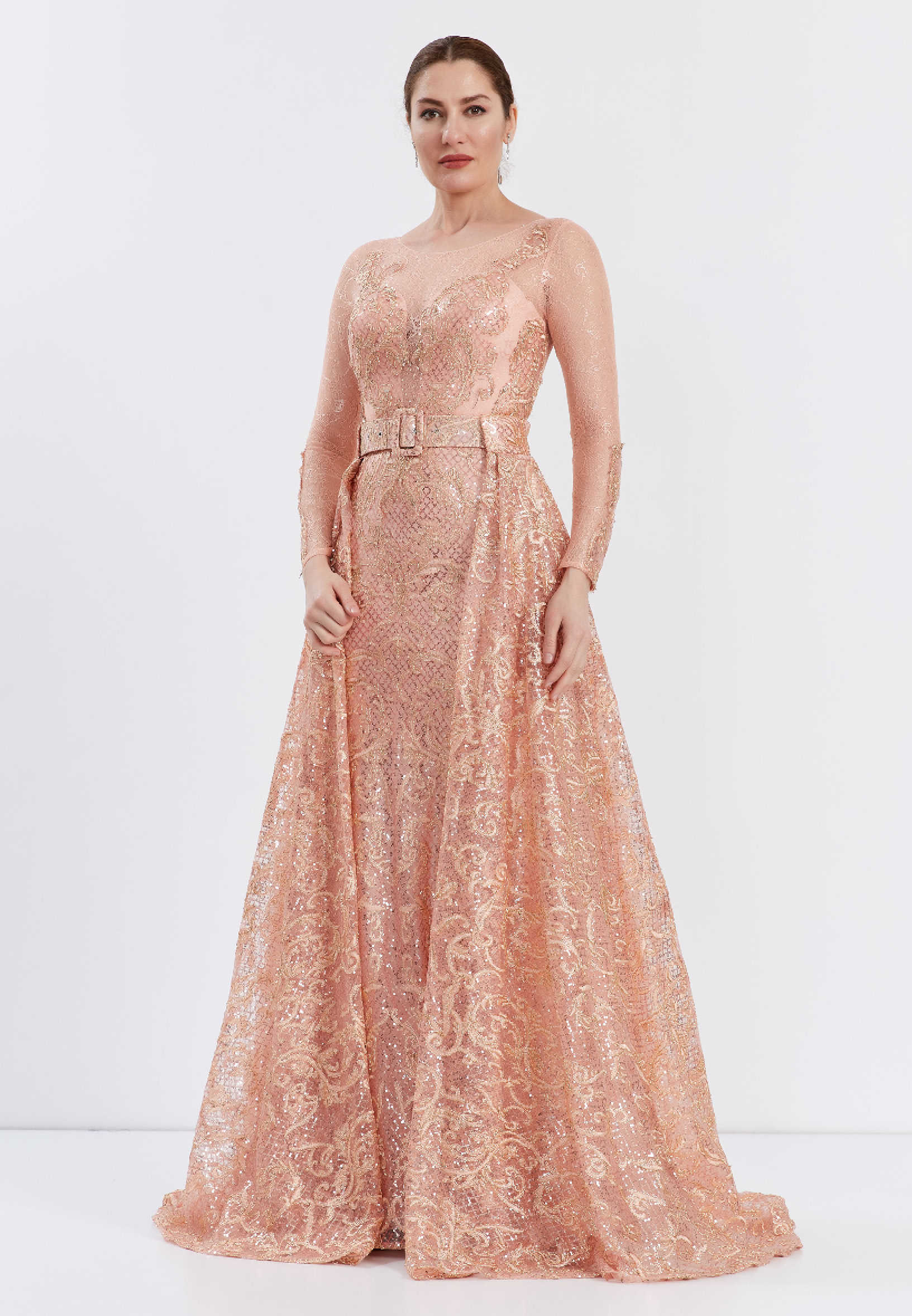 Sleeveless Maxi Lace Gown Regular Prom Dress ppl00631 - Image 3