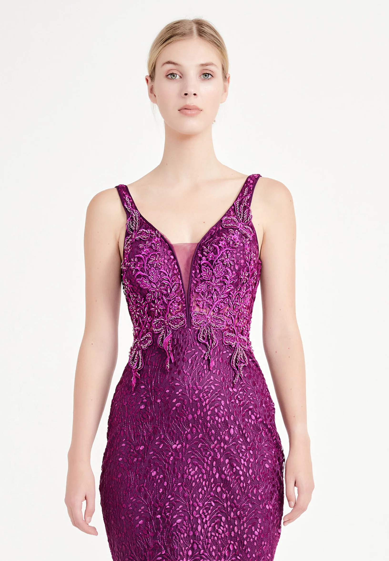 Sleeveless Maxi Lace Mermaid Regular Evening Dress liw1137 - Image 12