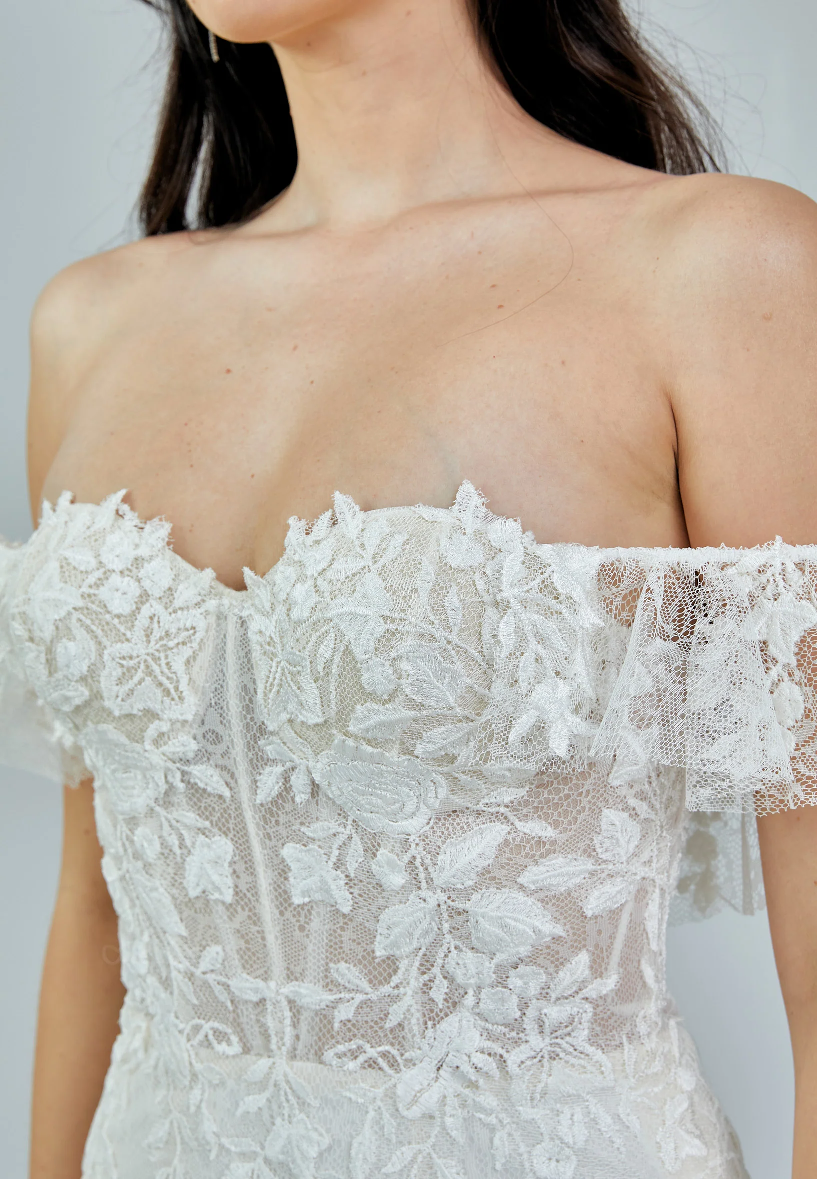 Sleeveless Maxi Lace Regular Wedding Dress rlb1691 - Image 4