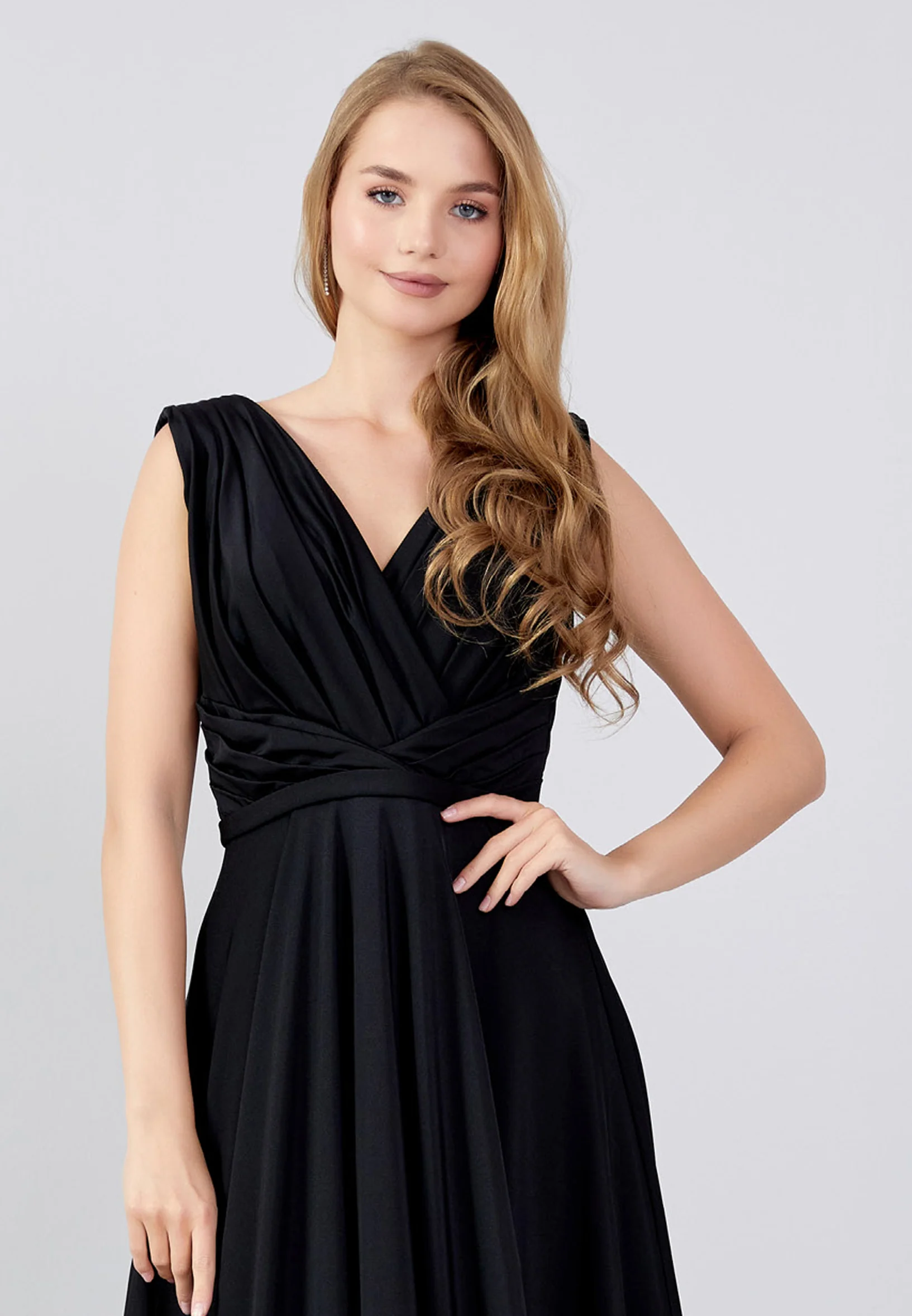 Sleeveless Maxi Lycra Column Regular Evening Dress swr5117 - Image 4