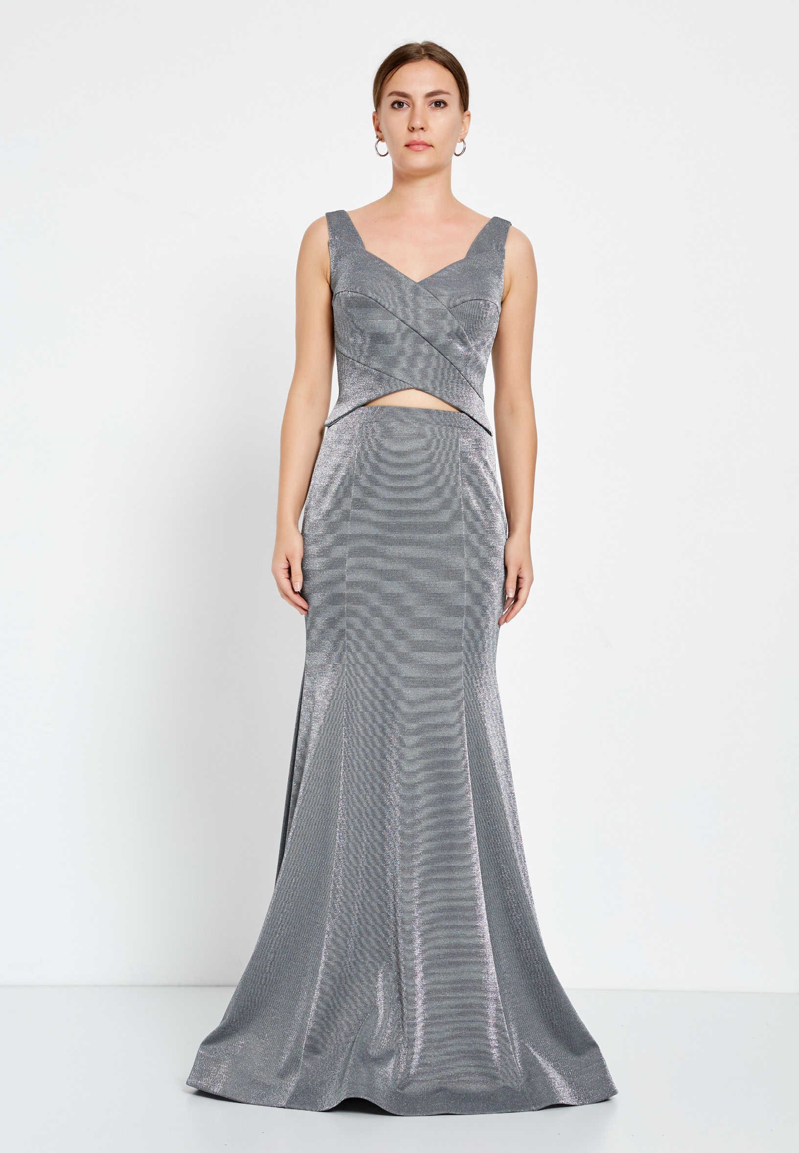 Sleeveless Maxi Lycra Fit & Flare Regular Evening Dress drd9049