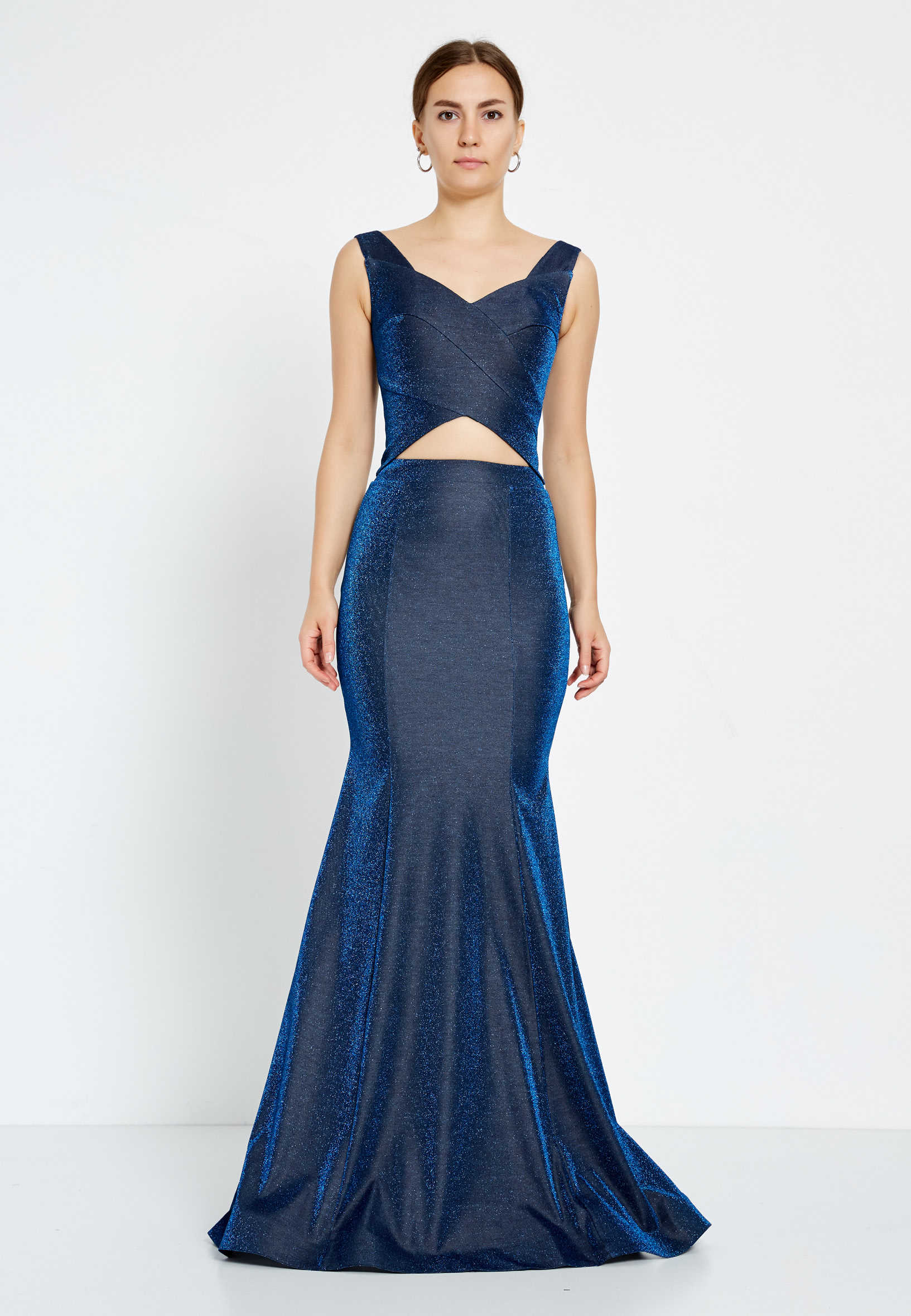 Sleeveless Maxi Lycra Fit & Flare Regular Evening Dress drd9049 - Image 5