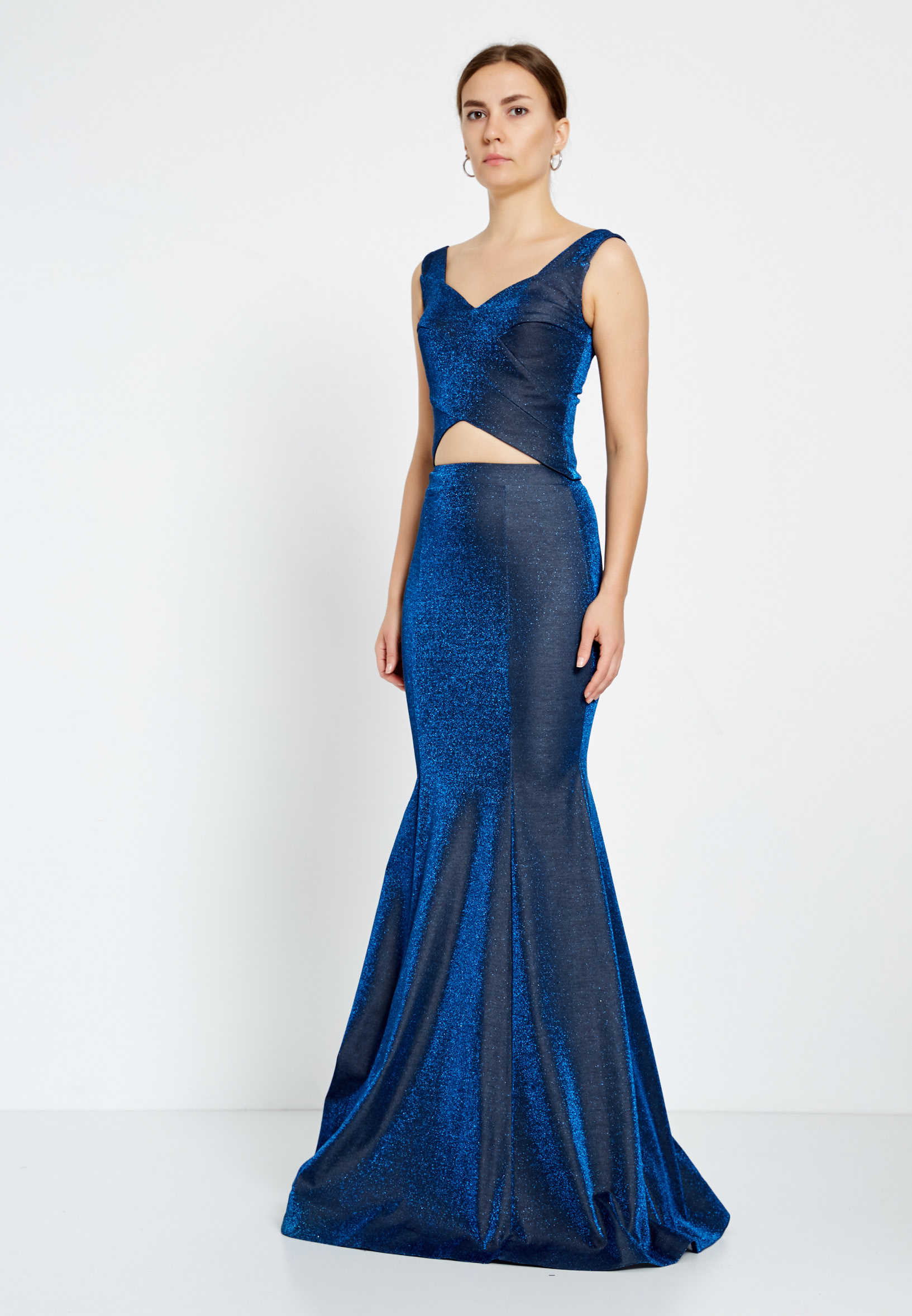 Sleeveless Maxi Lycra Fit & Flare Regular Evening Dress drd9049 - Image 6