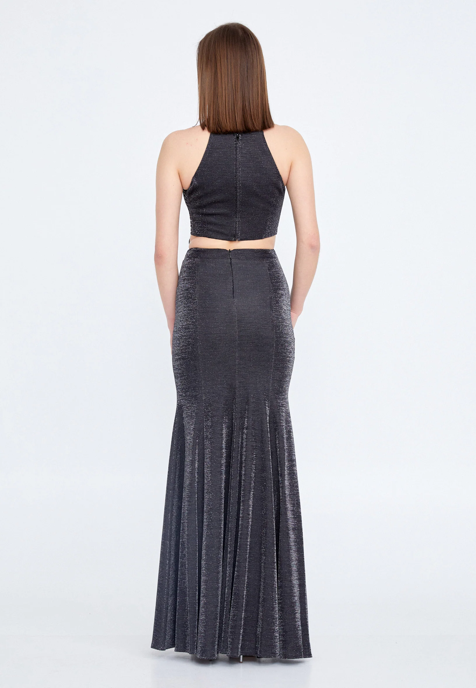 Sleeveless Maxi Lycra Mermaid Regular Evening Dress drd2046kb - Image 2