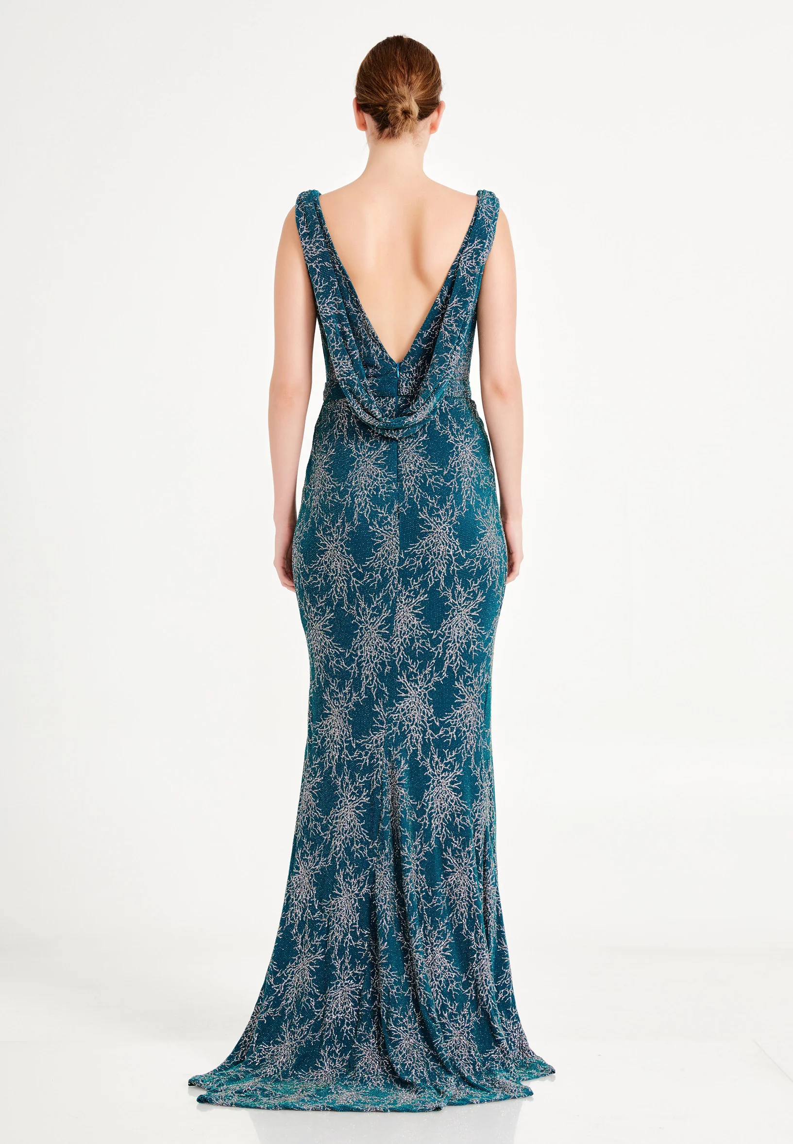 Sleeveless Maxi Lycra Mermaid Regular Evening Dress for6301 - Image 6