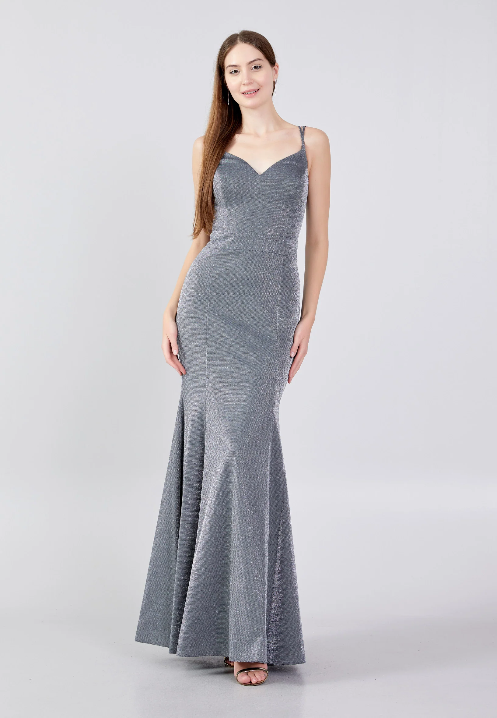 Sleeveless Maxi Lycra Mermaid Regular Wedding Guest Dress drd9021-ab