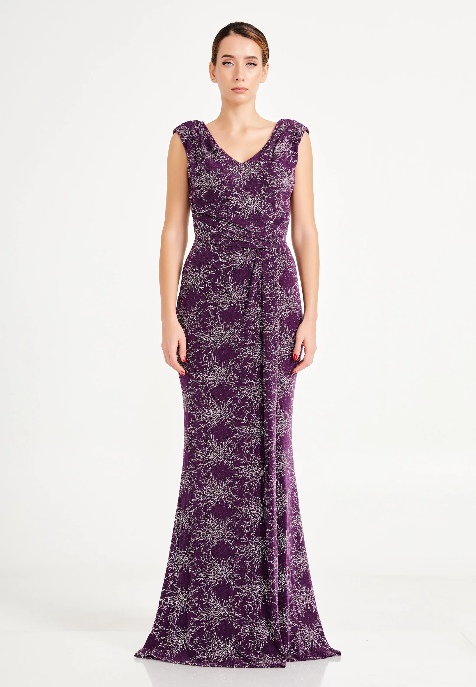 Sleeveless Maxi Lycra Mermaid Regular Wedding Guest Dress frc6445 - Image 13