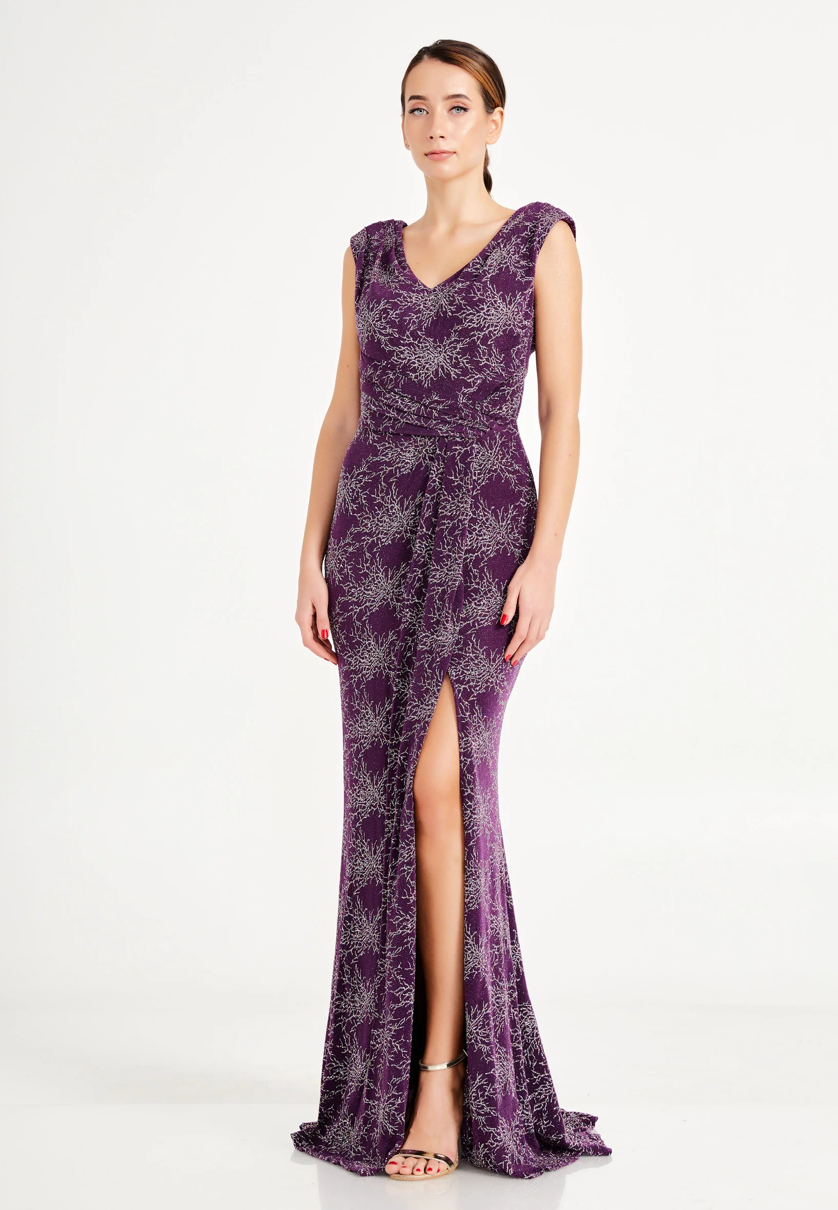 Sleeveless Maxi Lycra Mermaid Regular Wedding Guest Dress frc6445 - Image 15