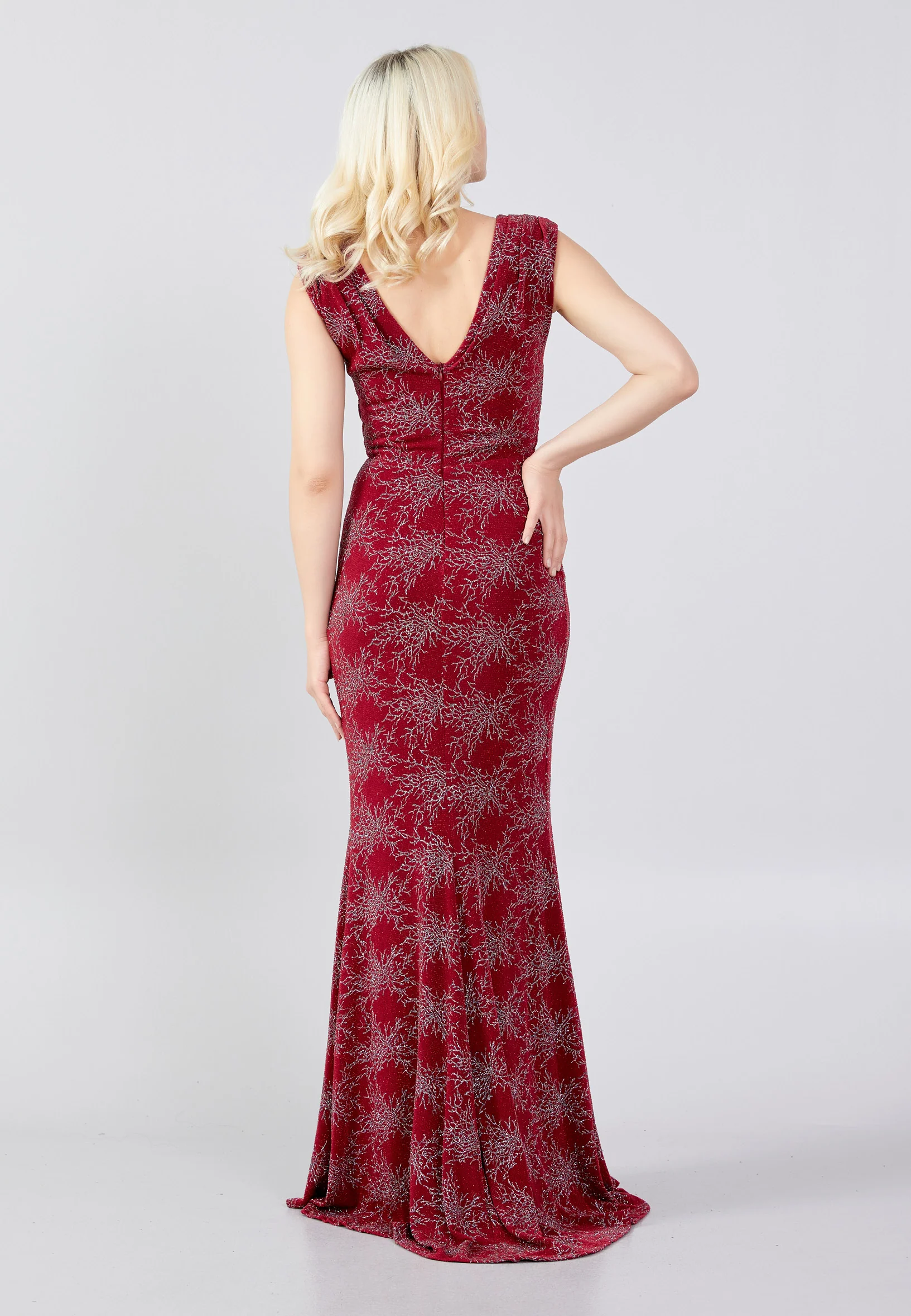 Sleeveless Maxi Lycra Mermaid Regular Wedding Guest Dress frc6445 - Image 18