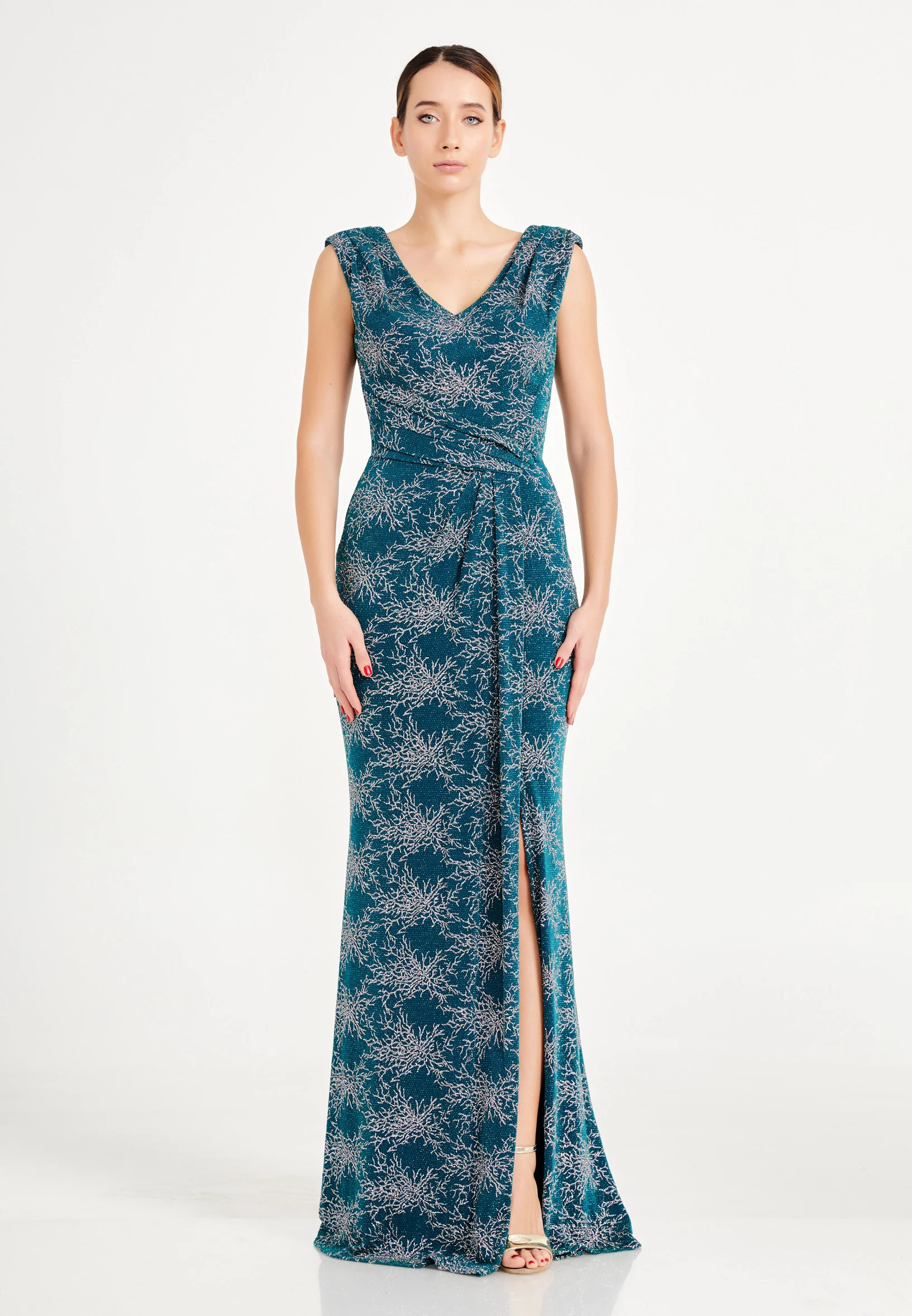 Sleeveless Maxi Lycra Mermaid Regular Wedding Guest Dress frc6445 - Image 5