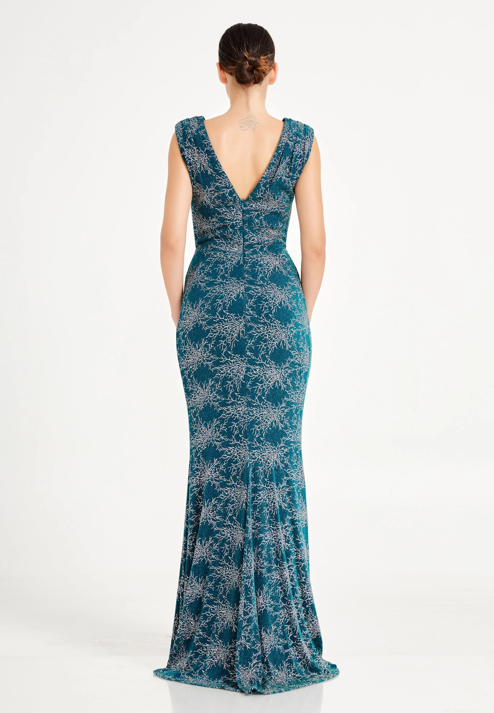 Sleeveless Maxi Lycra Mermaid Regular Wedding Guest Dress frc6445 - Image 6