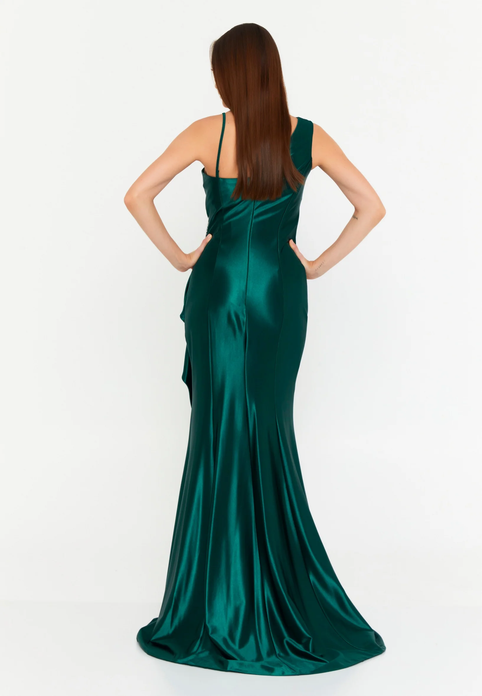 Sleeveless Maxi Lycra Mermaid Regular Wedding Guest Dress msp77150 - Image 6