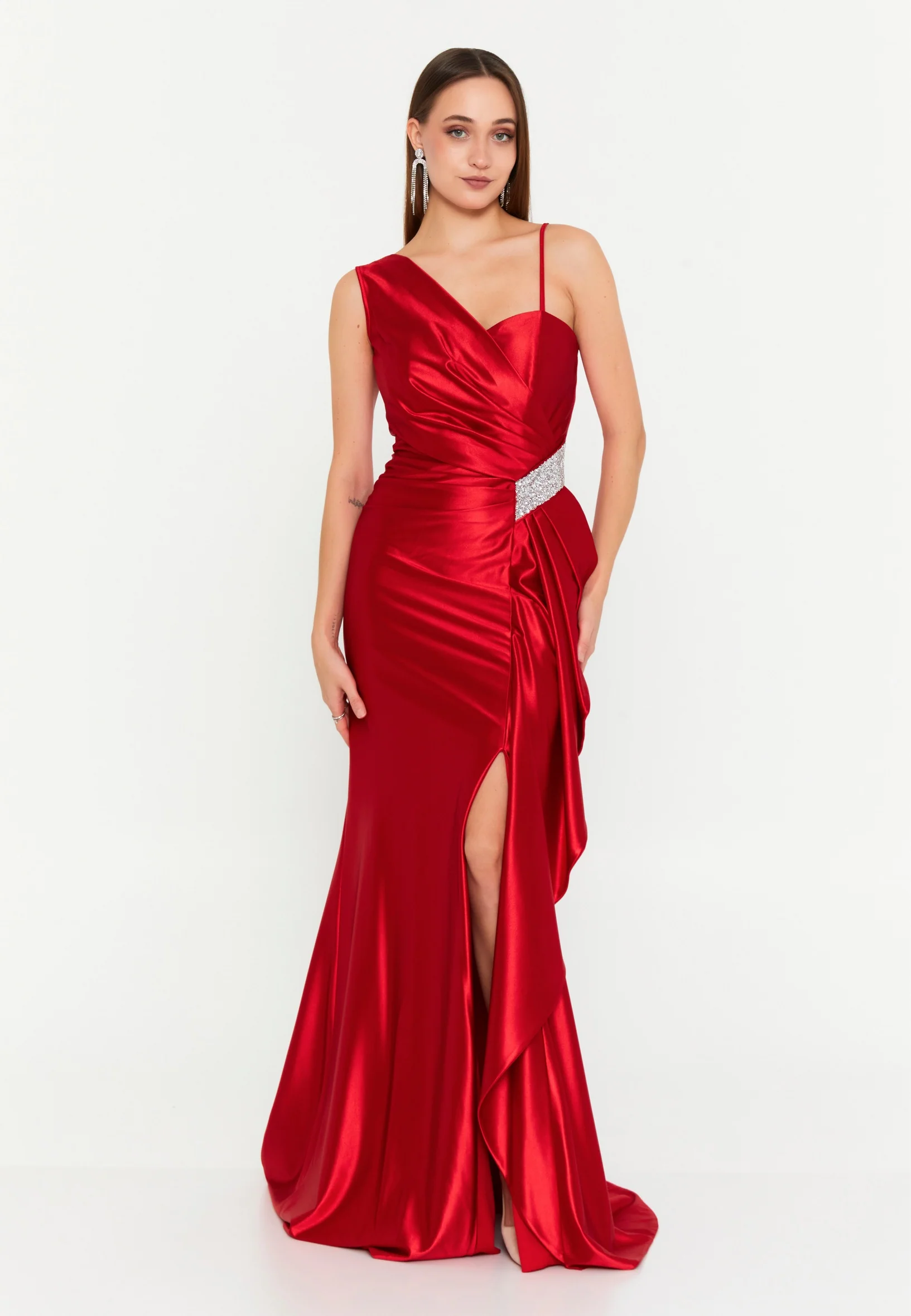 Sleeveless Maxi Lycra Mermaid Regular Wedding Guest Dress msp77150 - Image 9