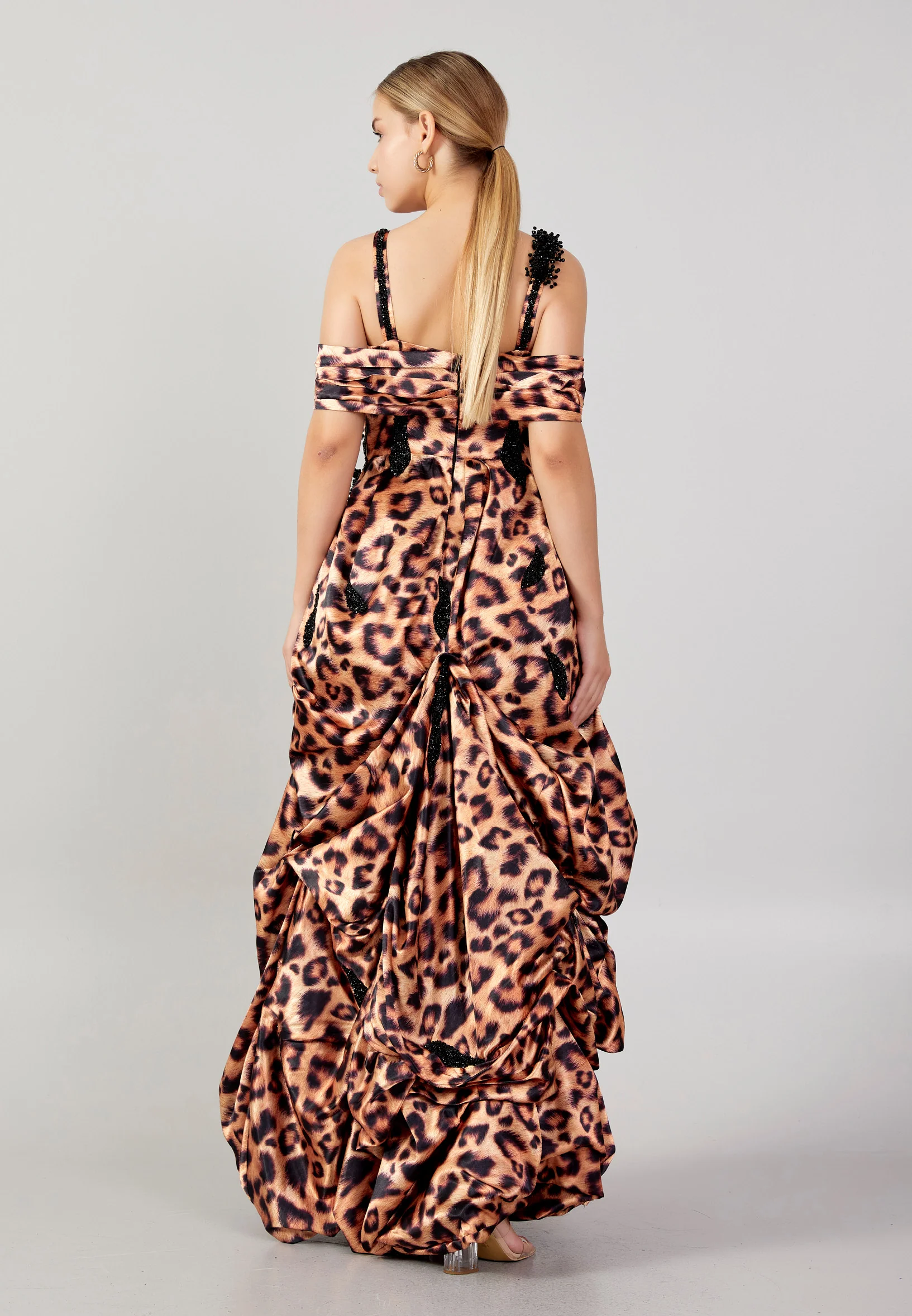 Sleeveless Maxi Polyester A - Line Plus Size Prom Dress mtn2284-b - Image 2