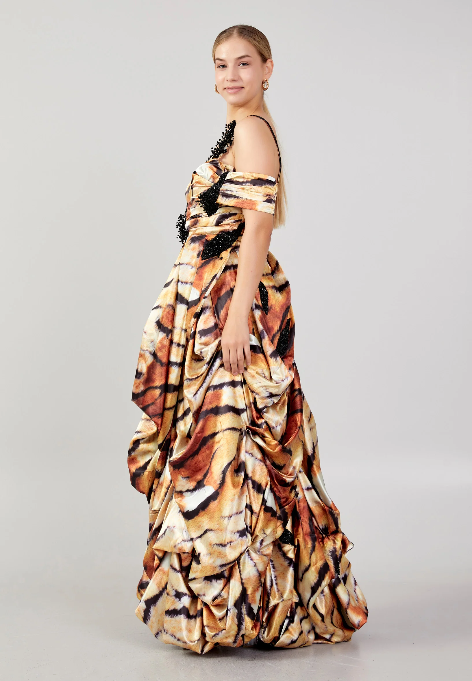 Sleeveless Maxi Polyester A - Line Plus Size Prom Dress mtn2284-b - Image 7