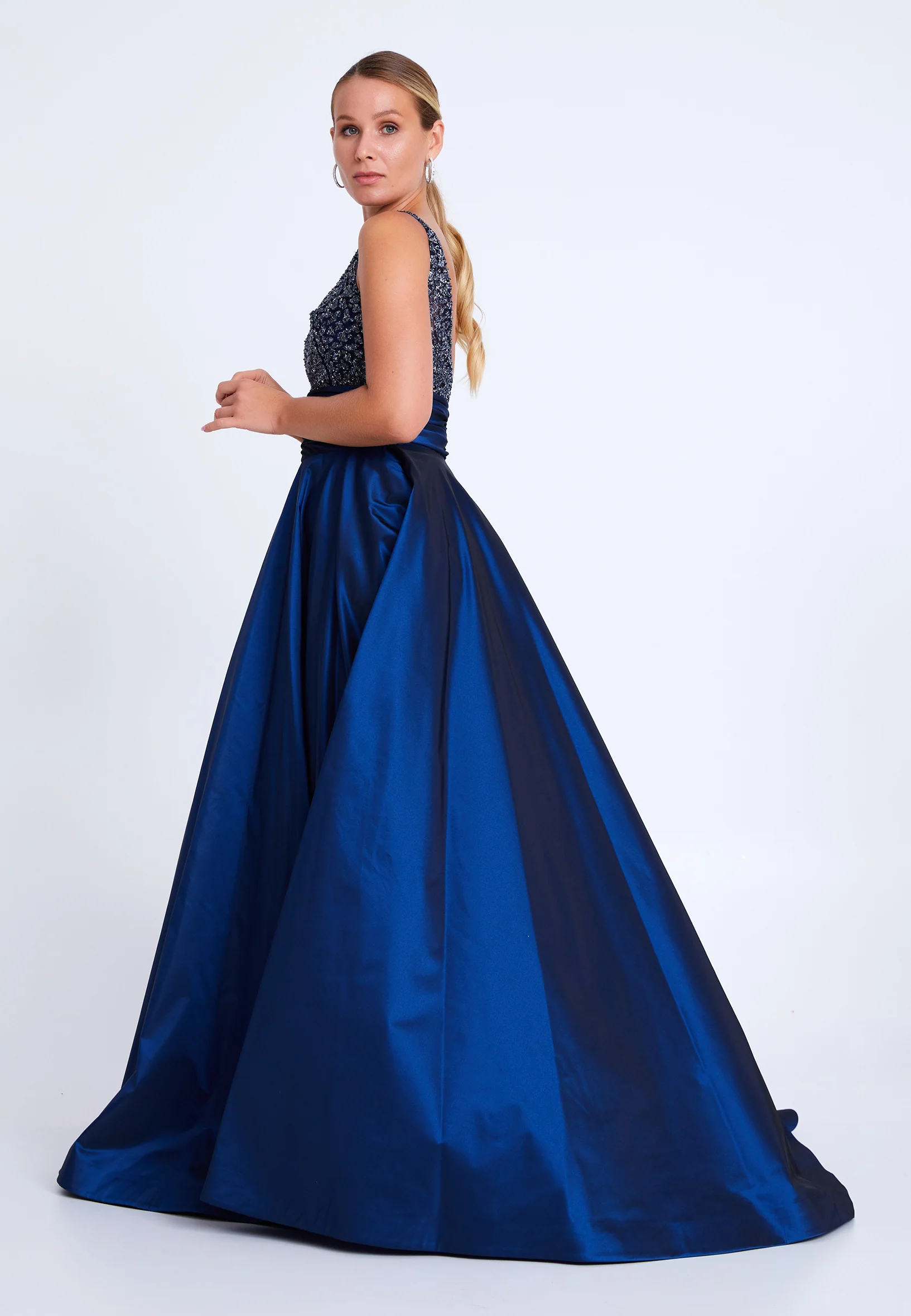 Sleeveless Maxi Polyester A - Line Plus Size Wedding Guest Dress aln01523 - Image 11