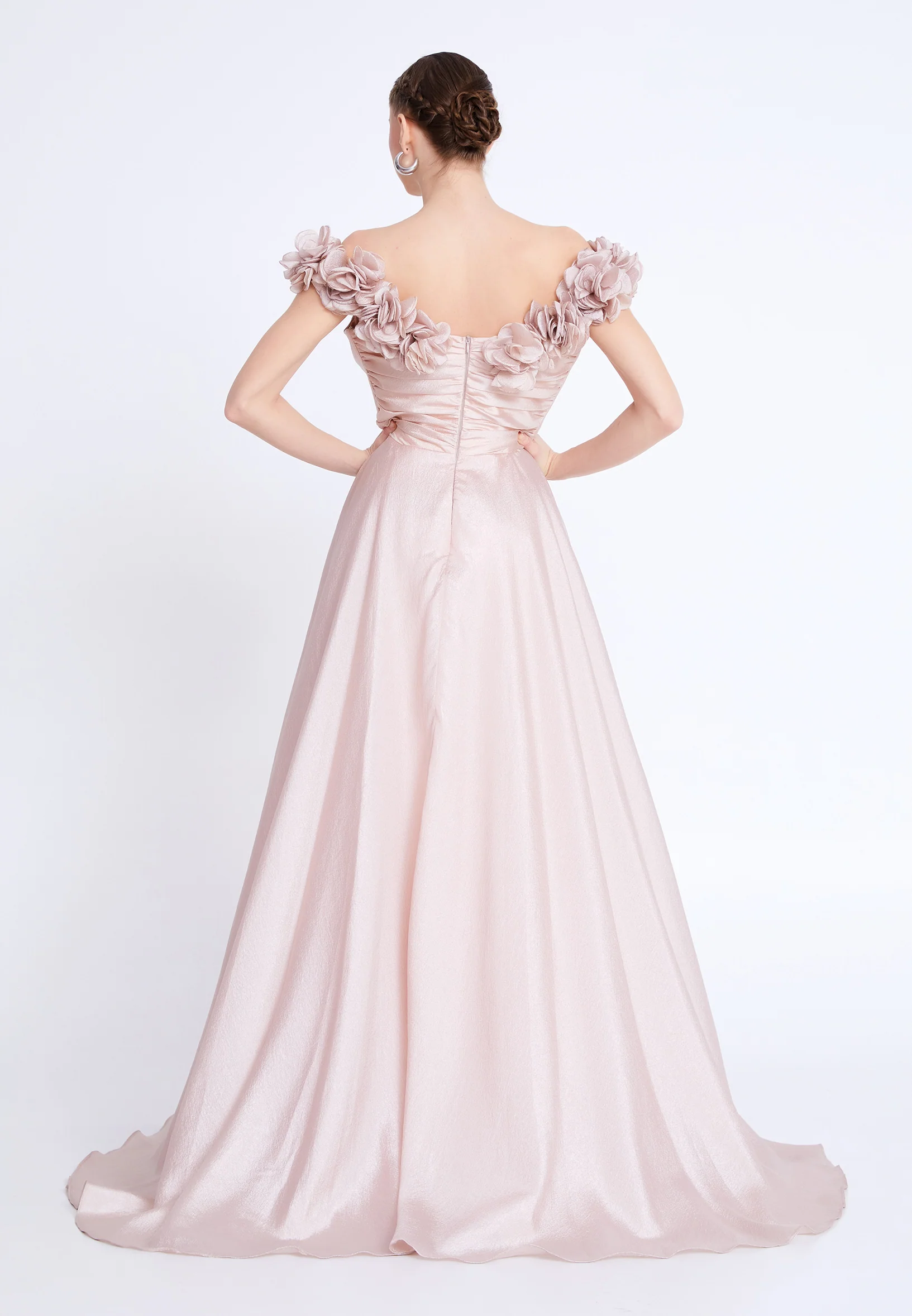 Sleeveless Maxi Polyester A - Line Regular Prom Dress aln1837 - Image 14