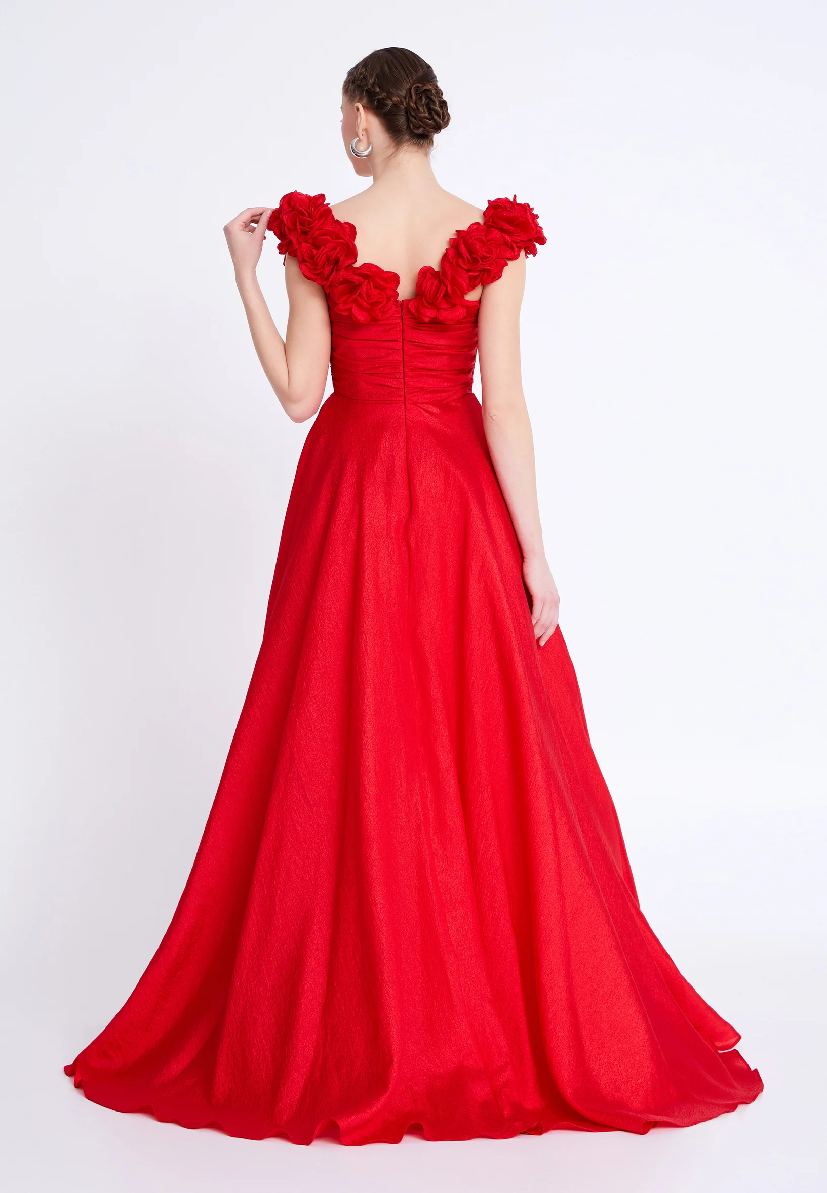 Sleeveless Maxi Polyester A - Line Regular Prom Dress aln1837 - Image 18