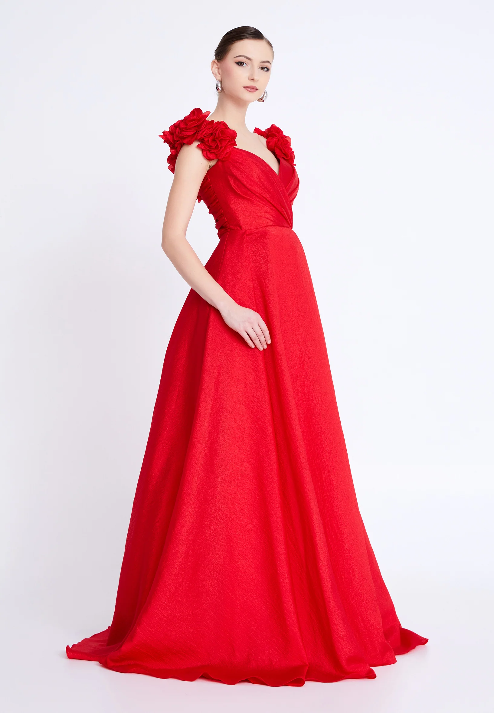 Sleeveless Maxi Polyester A - Line Regular Prom Dress aln1837 - Image 19