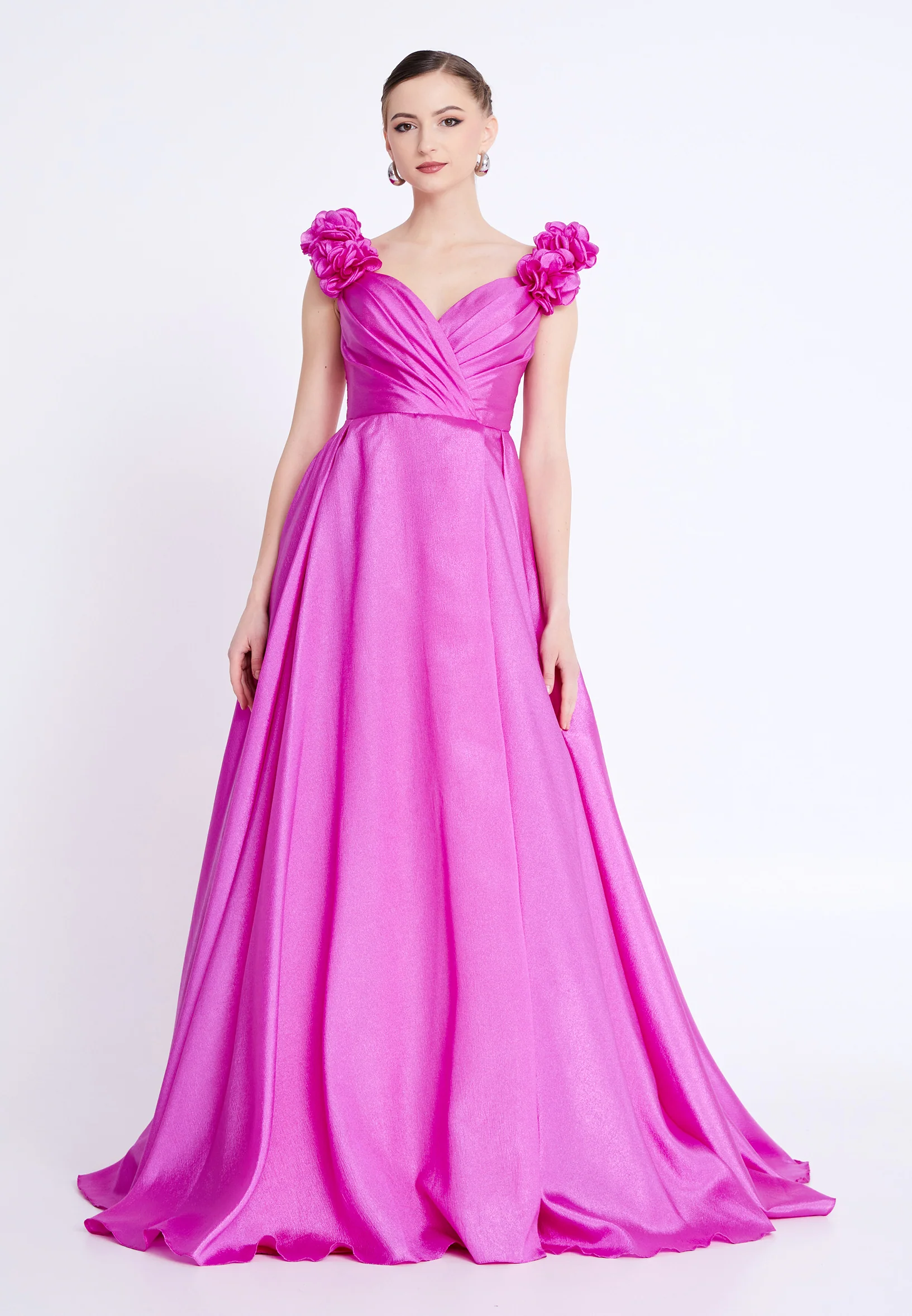Sleeveless Maxi Polyester A - Line Regular Prom Dress aln1837 - Image 5
