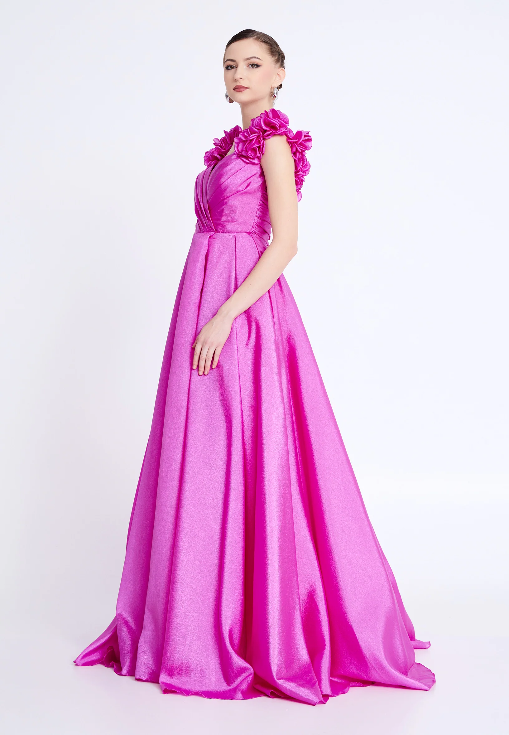 Sleeveless Maxi Polyester A - Line Regular Prom Dress aln1837 - Image 7
