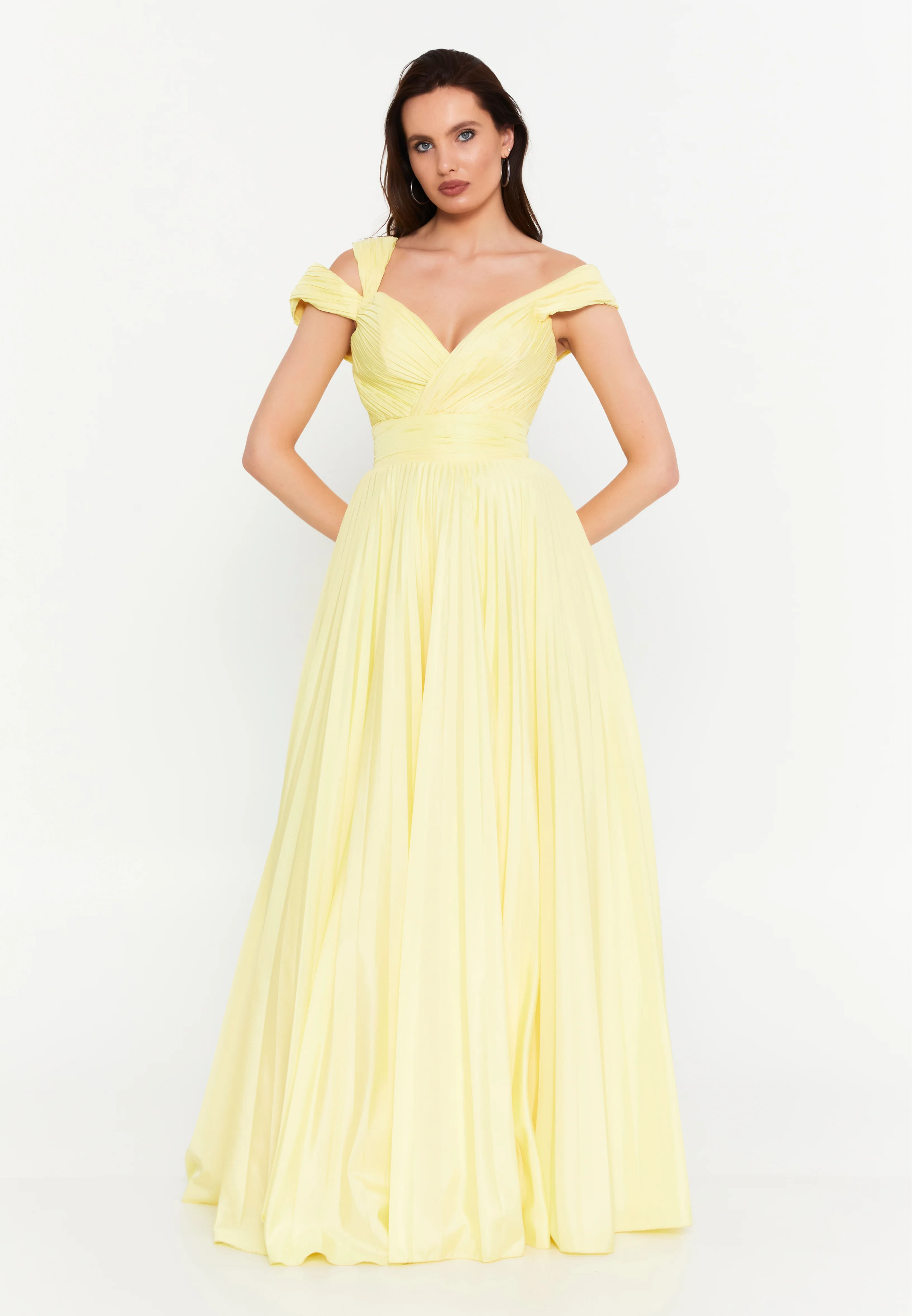Sleeveless Maxi Polyester A - Line Regular Prom Dress aln1845 - Image 17