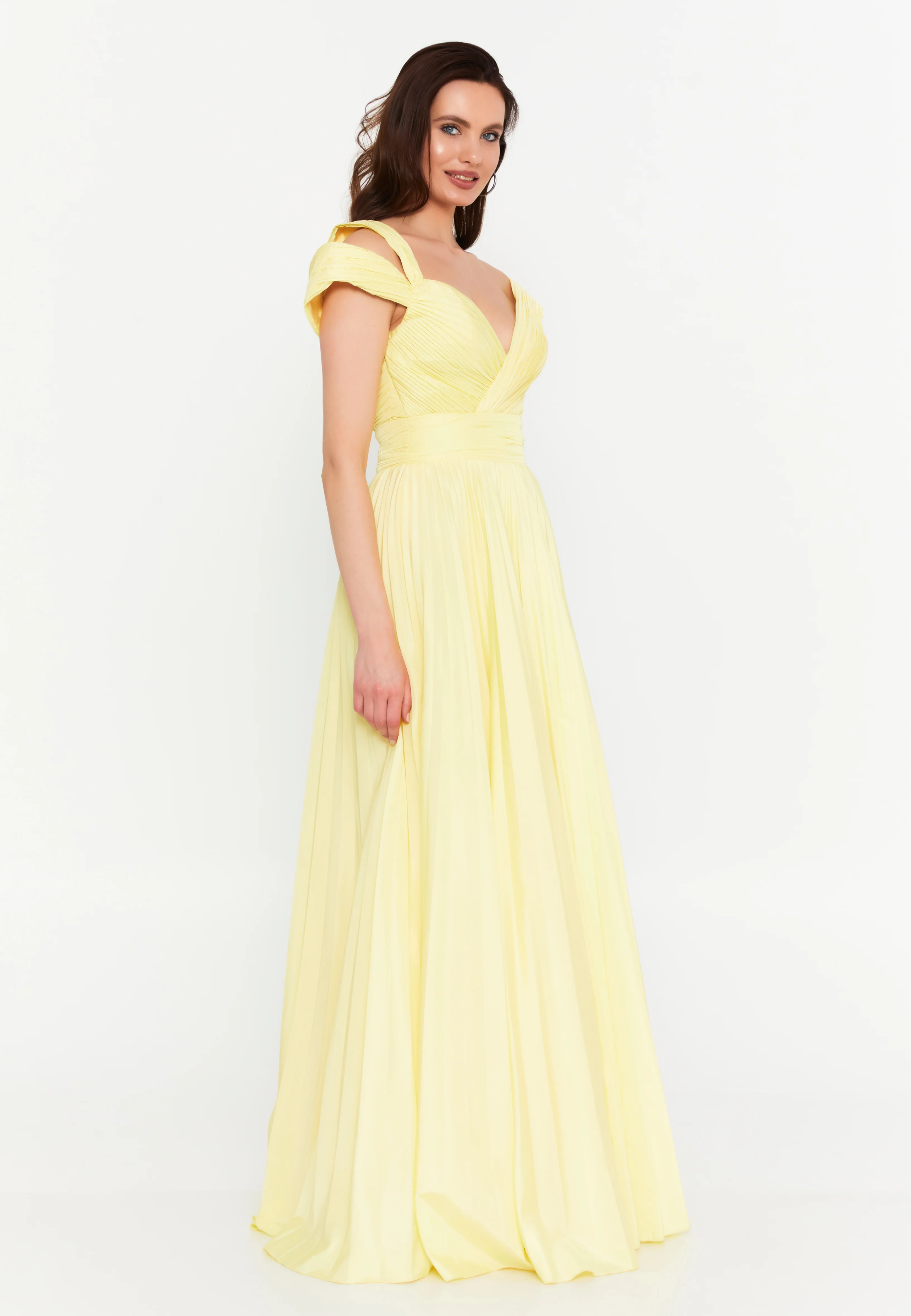 Sleeveless Maxi Polyester A - Line Regular Prom Dress aln1845 - Image 19