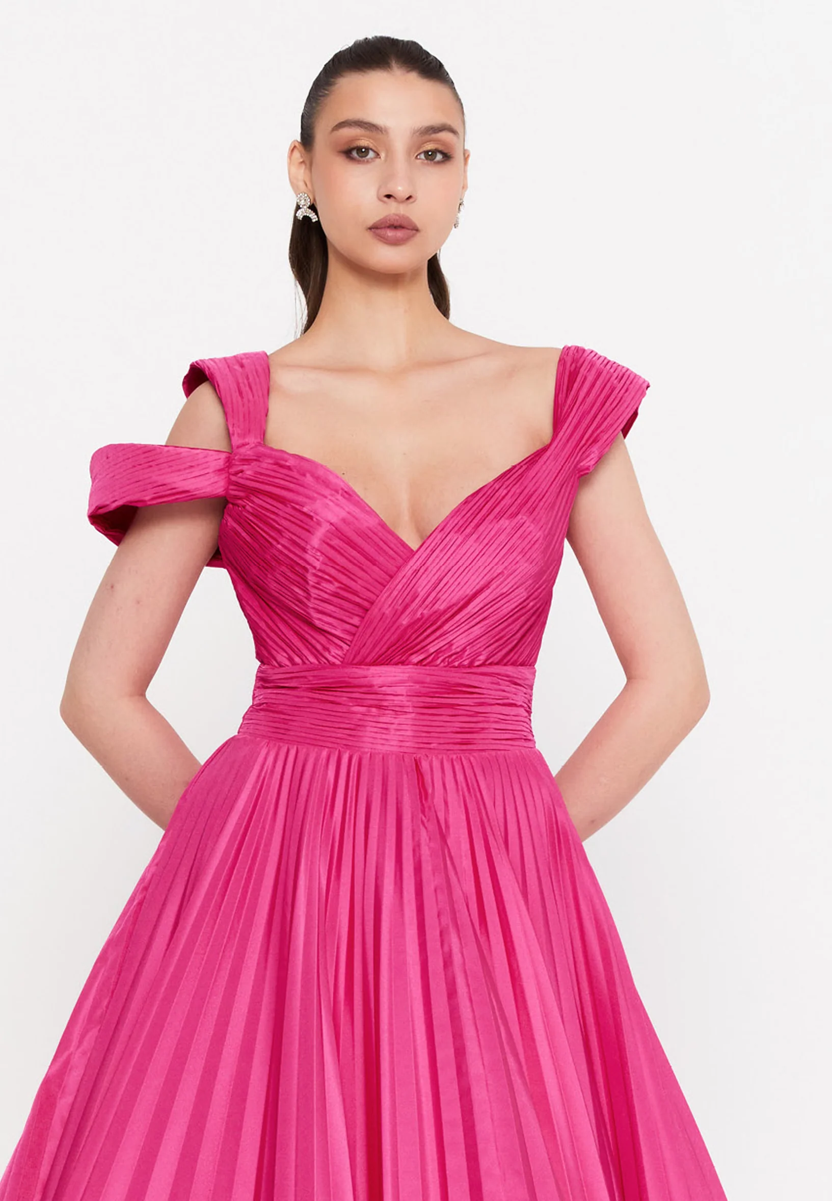 Sleeveless Maxi Polyester A - Line Regular Prom Dress aln1845 - Image 8
